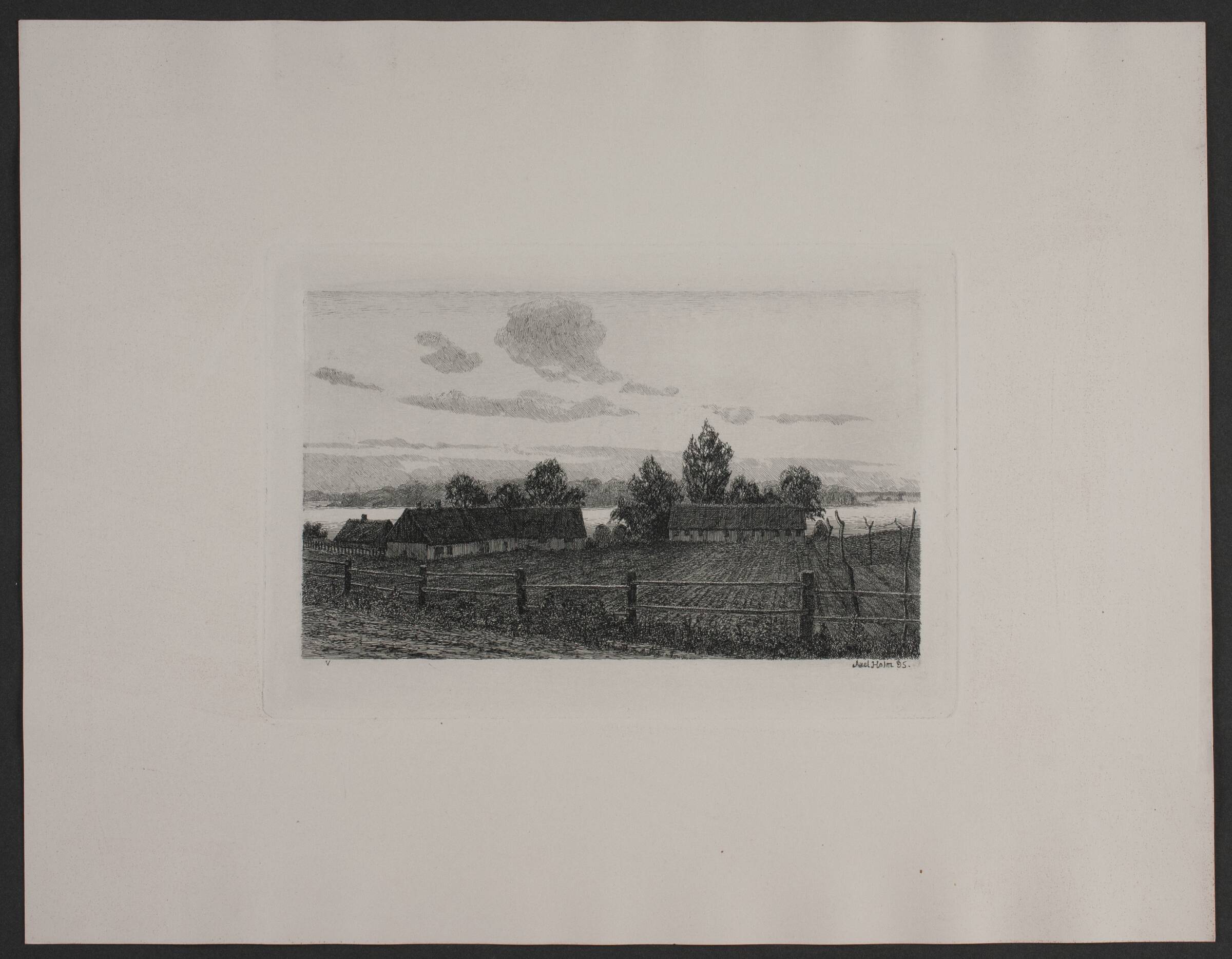 Aftenstemning, Axel Holm, 1895