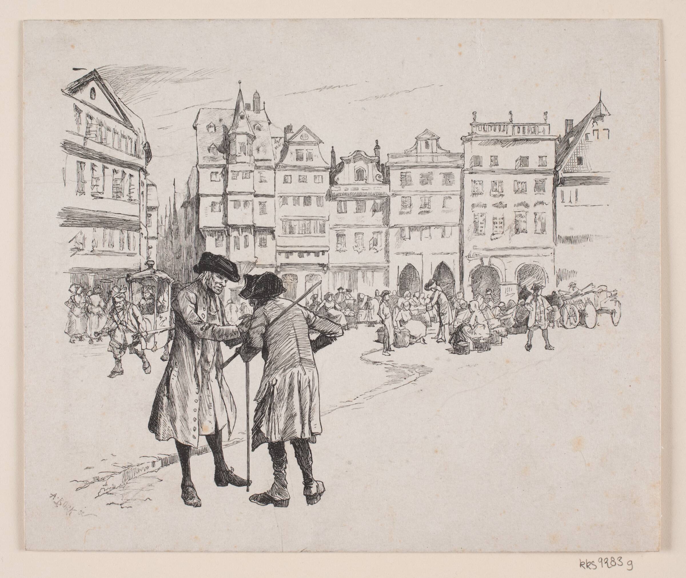 Illustration til "Jean de France", André Bork, 1854-1932