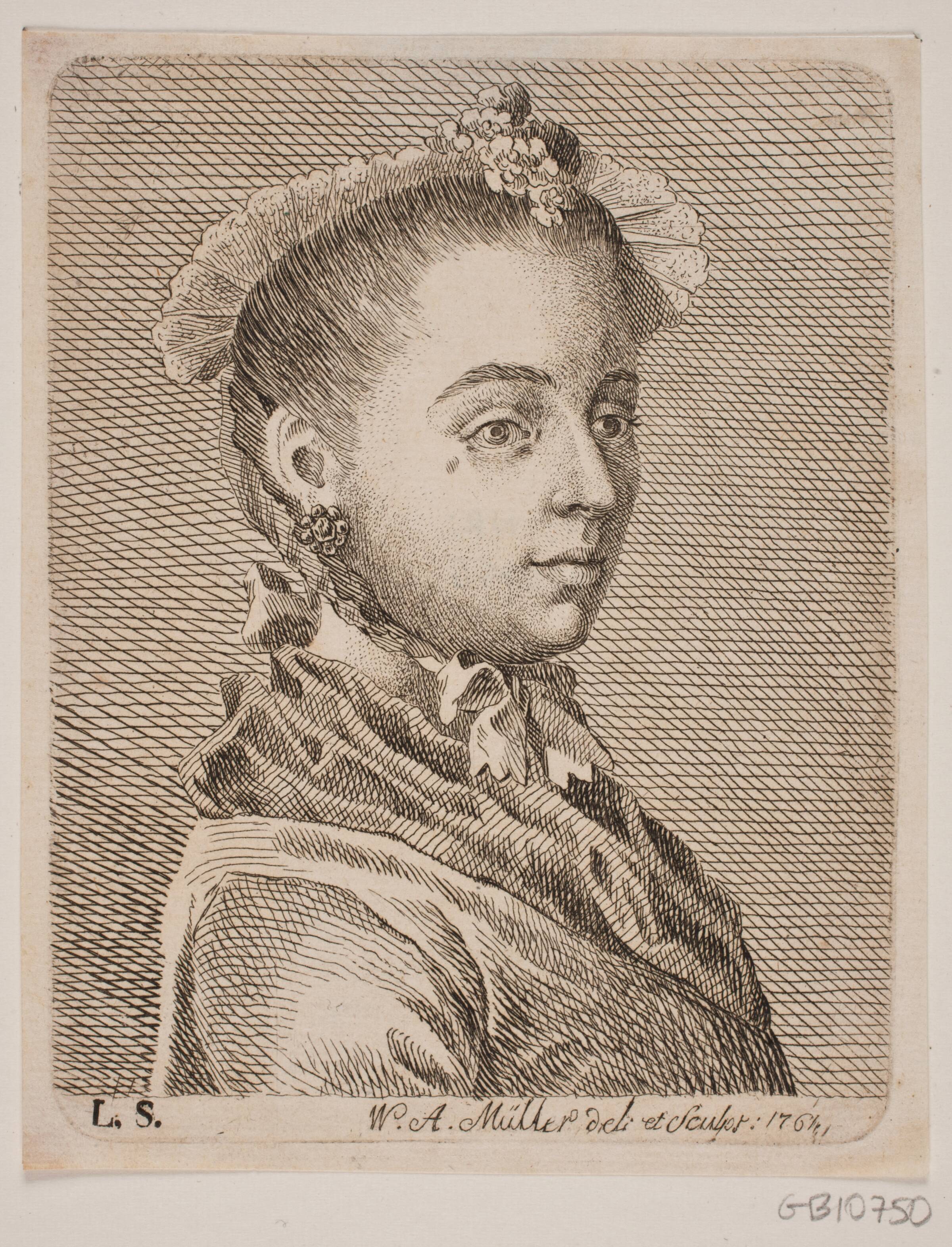 En yngre Dame, W.A. Müller, 1761