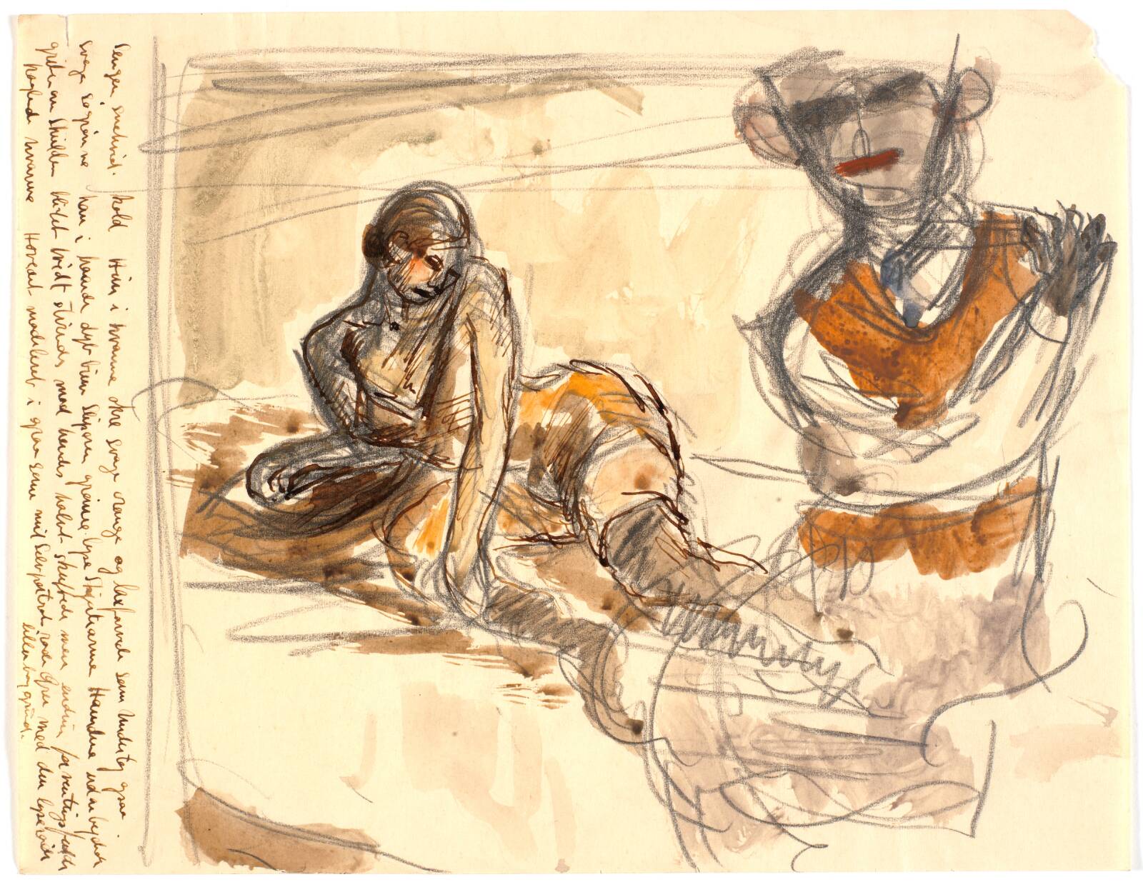 Kunstneren og hans model, Richard Mortensen, 1930-1933