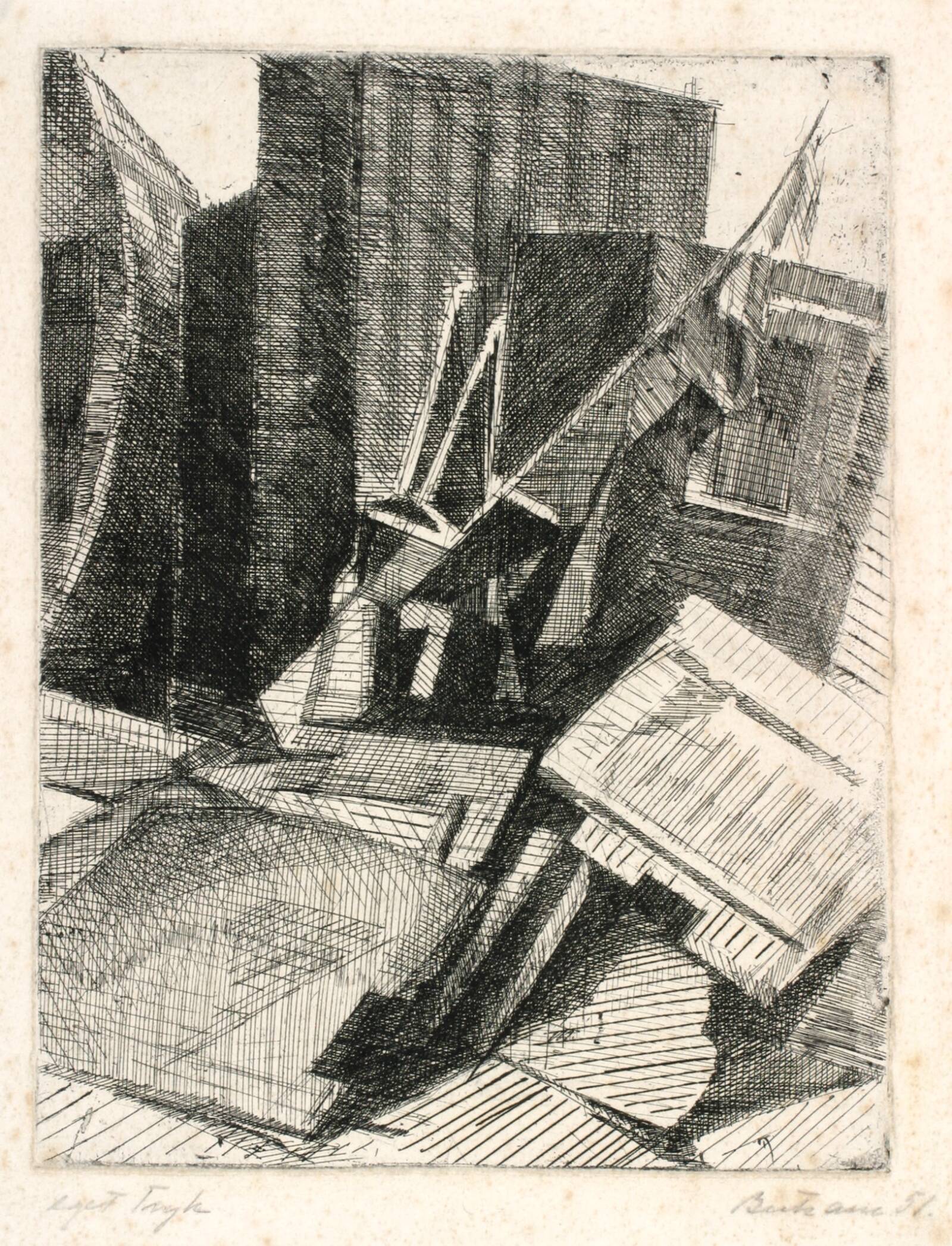 Fra Skudehavnen, Helge Bertram, 1951