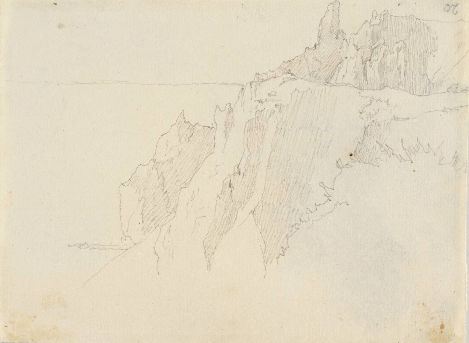 Studie af Møens Klint, Christen Købke, 1810-1848