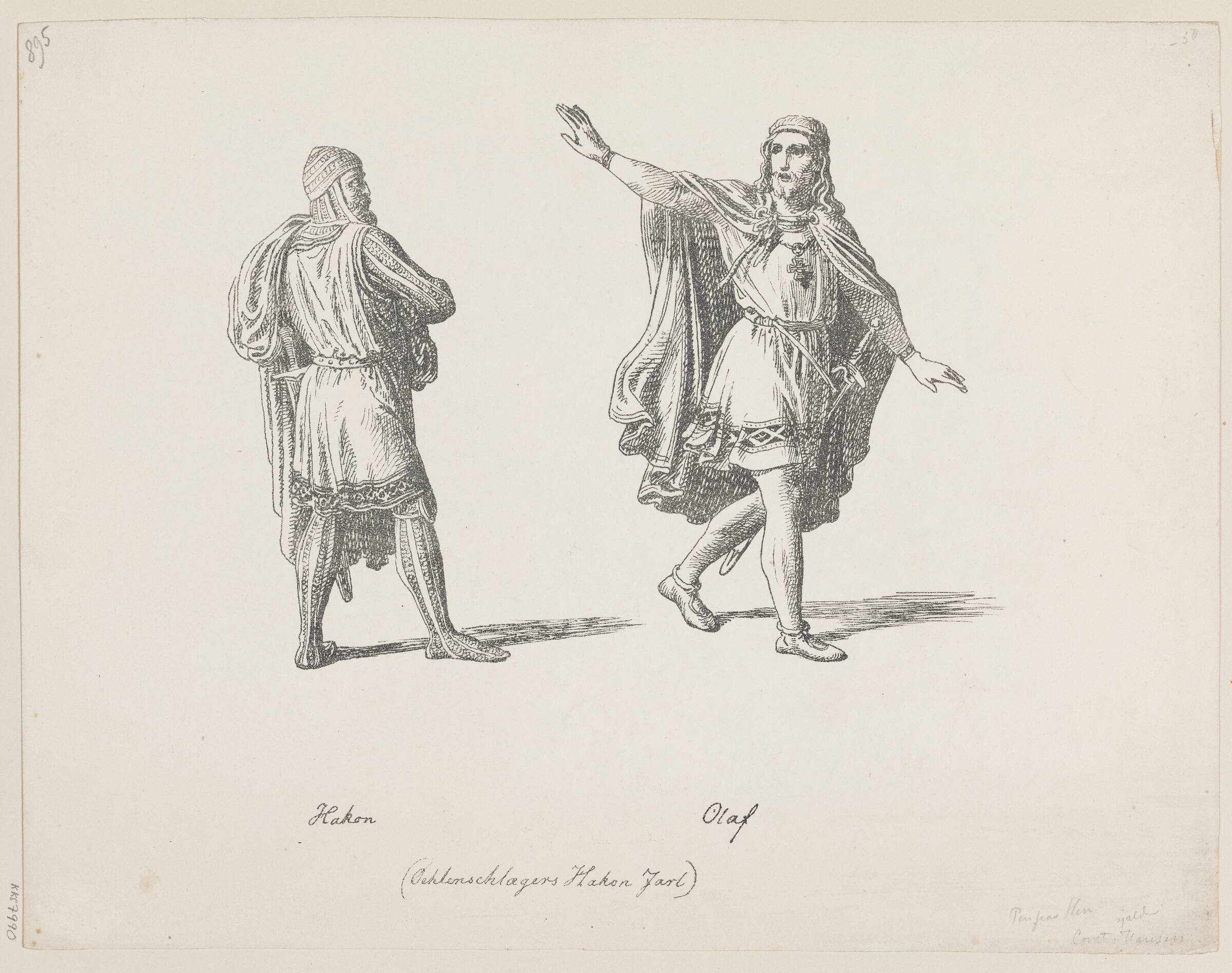 Hakon-Olaf, Oehlenschlägers Hakon Jarl, Constantin Hansen, 1857