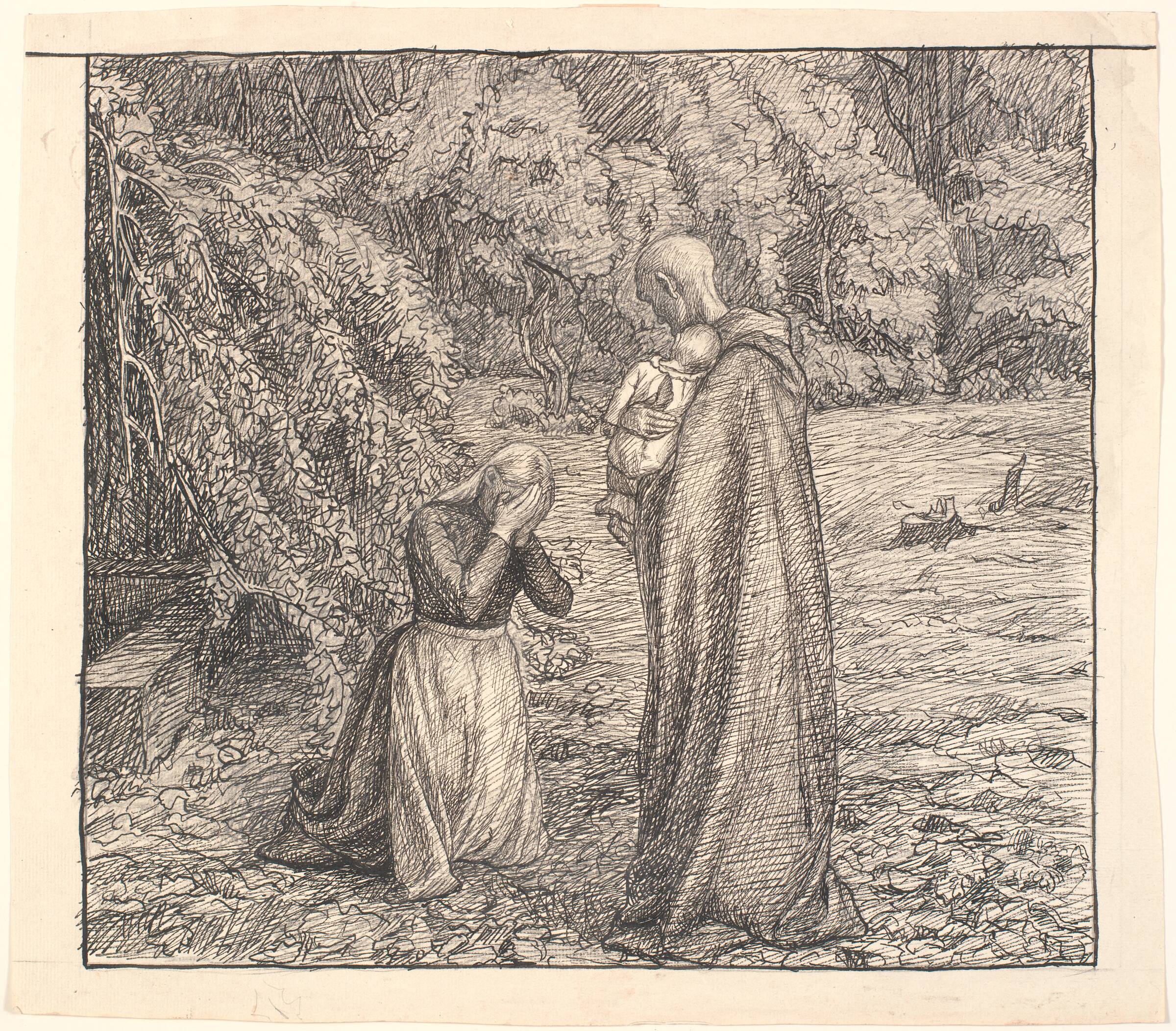 Hvilken af dem er Ulykkens Blomst..., Fritz Syberg, 1898
