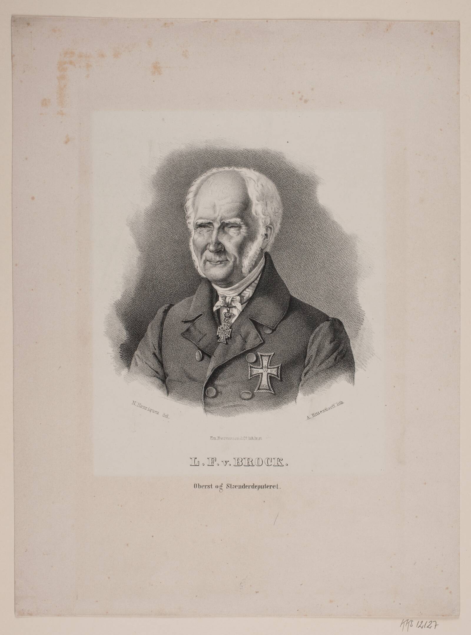L. F. v. Brock, Adolph Kittendorff, 1843