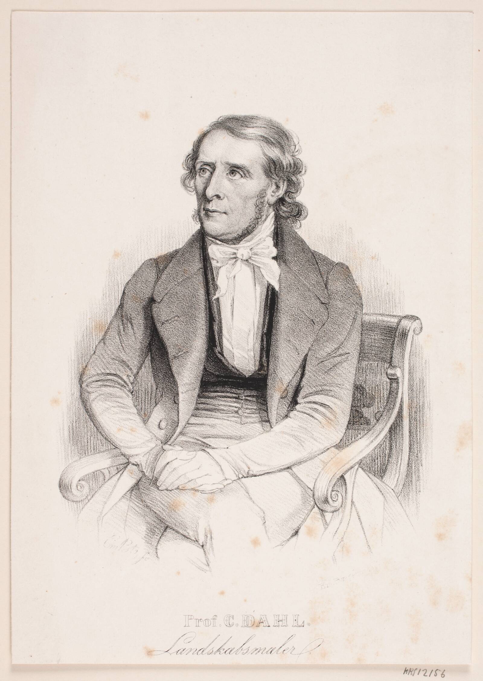 J. C. Dahl, Emil Ditlev Bærentzen, 1838-1842