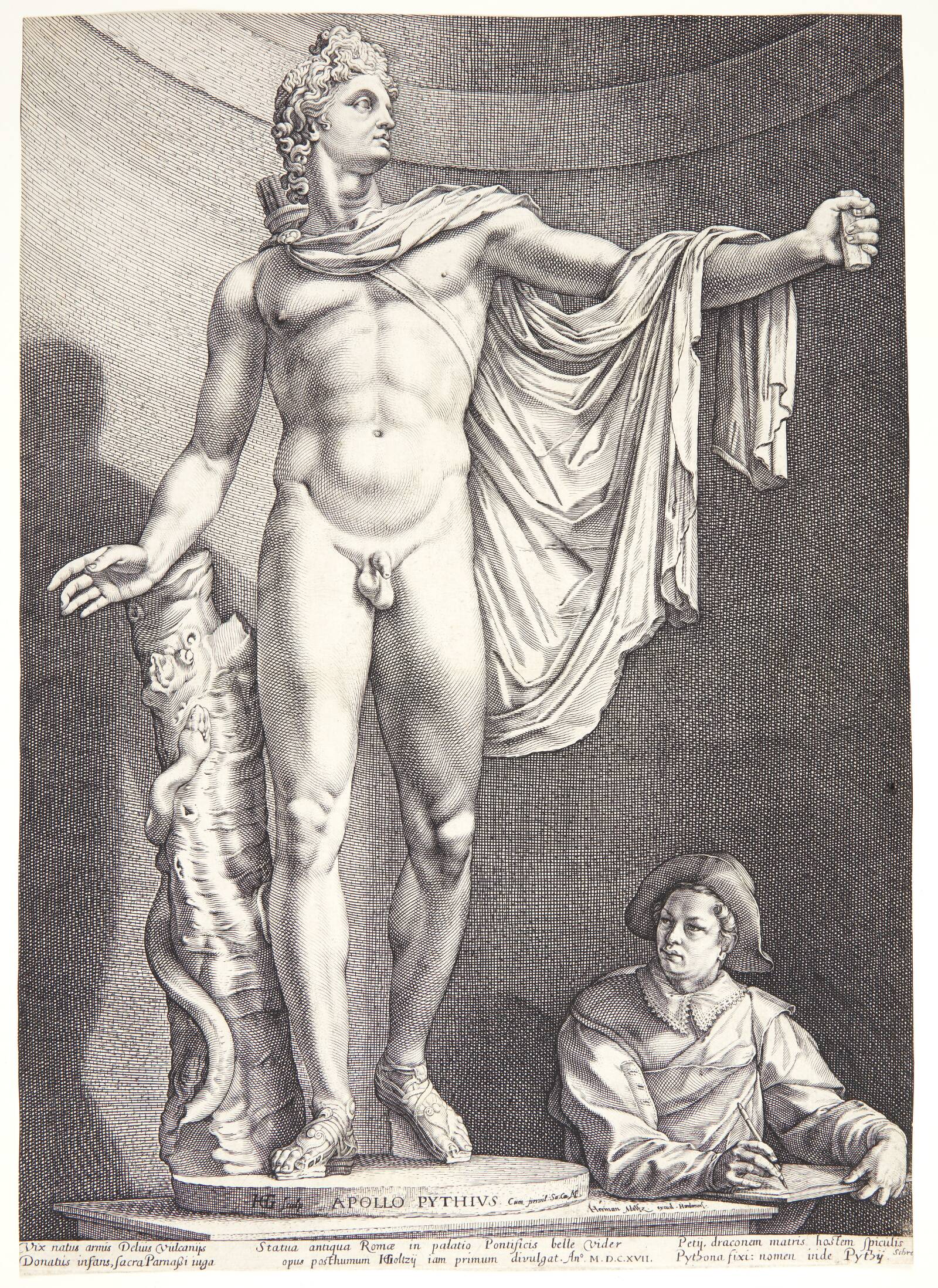 Apollon Belvedere, Hendrick Goltzius, 1592