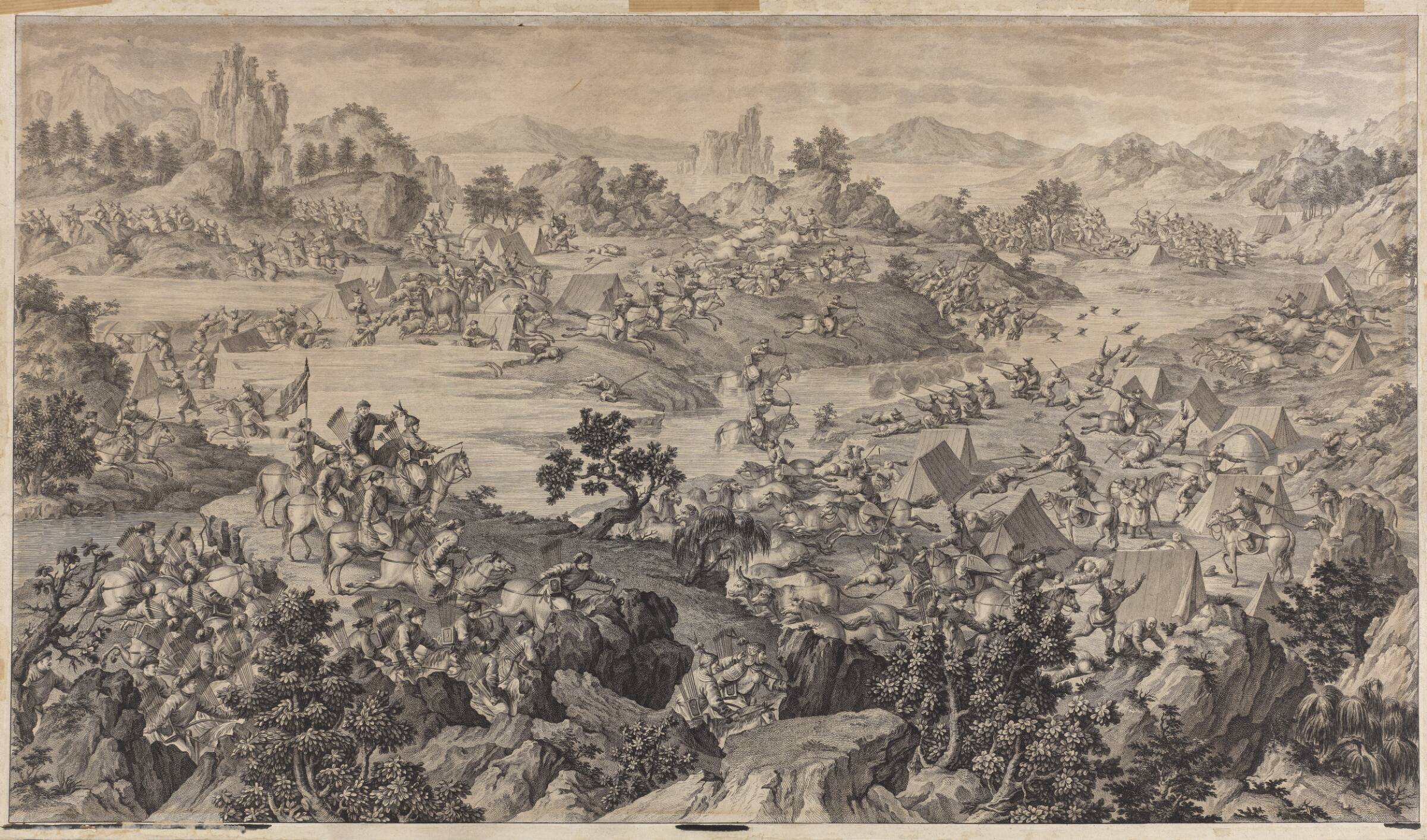 Kampen om Khurungui, Jean Jacques Aliamet, 1726-1788