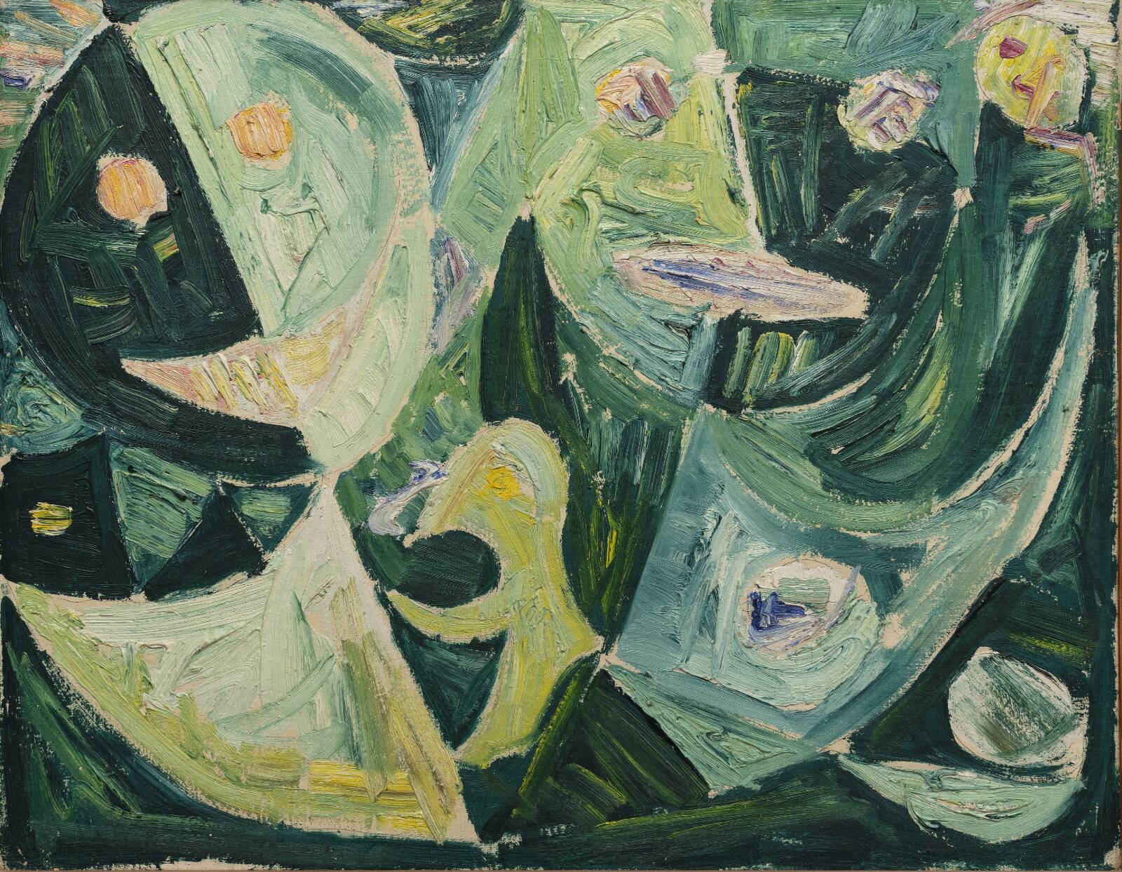 To masker i grønt, Egill Jacobsen, 1946
