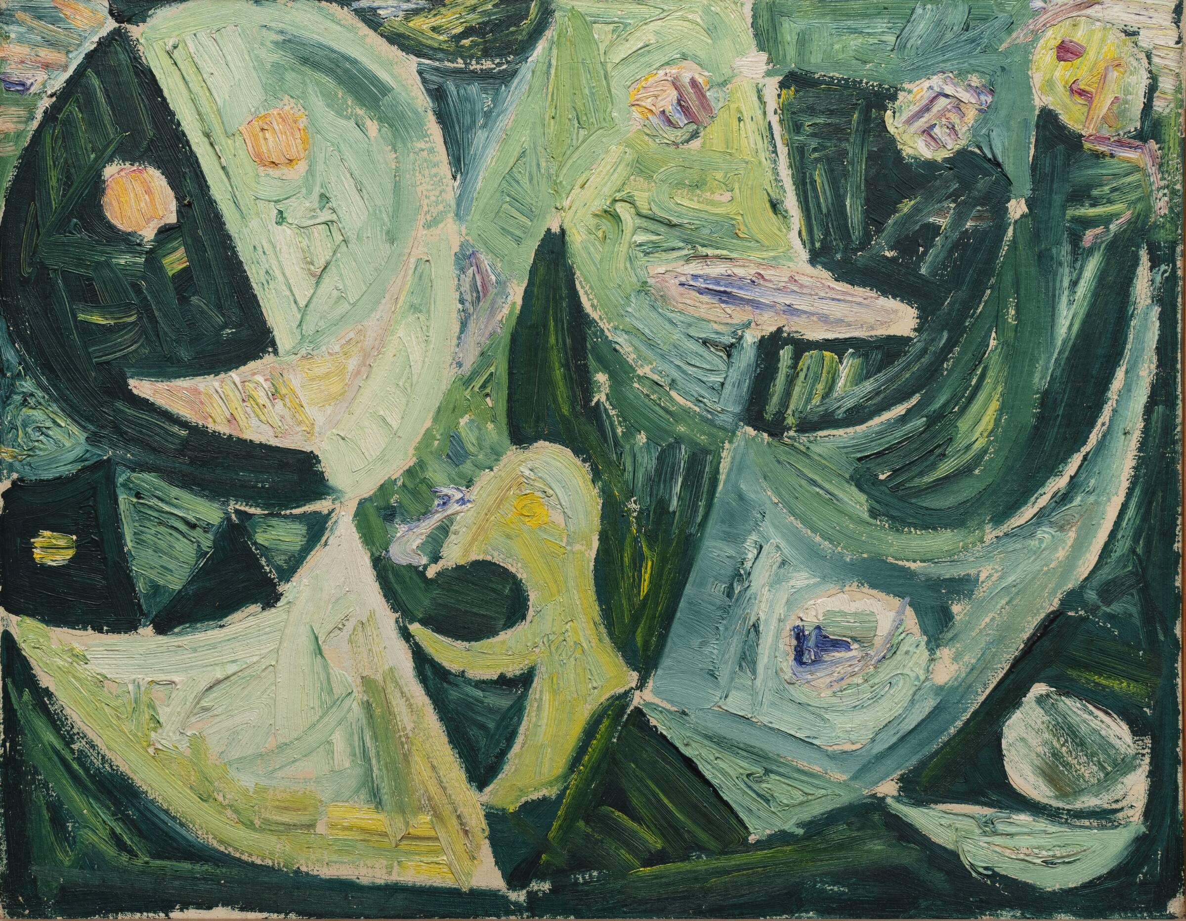 To masker i grønt, Egill Jacobsen, 1946
