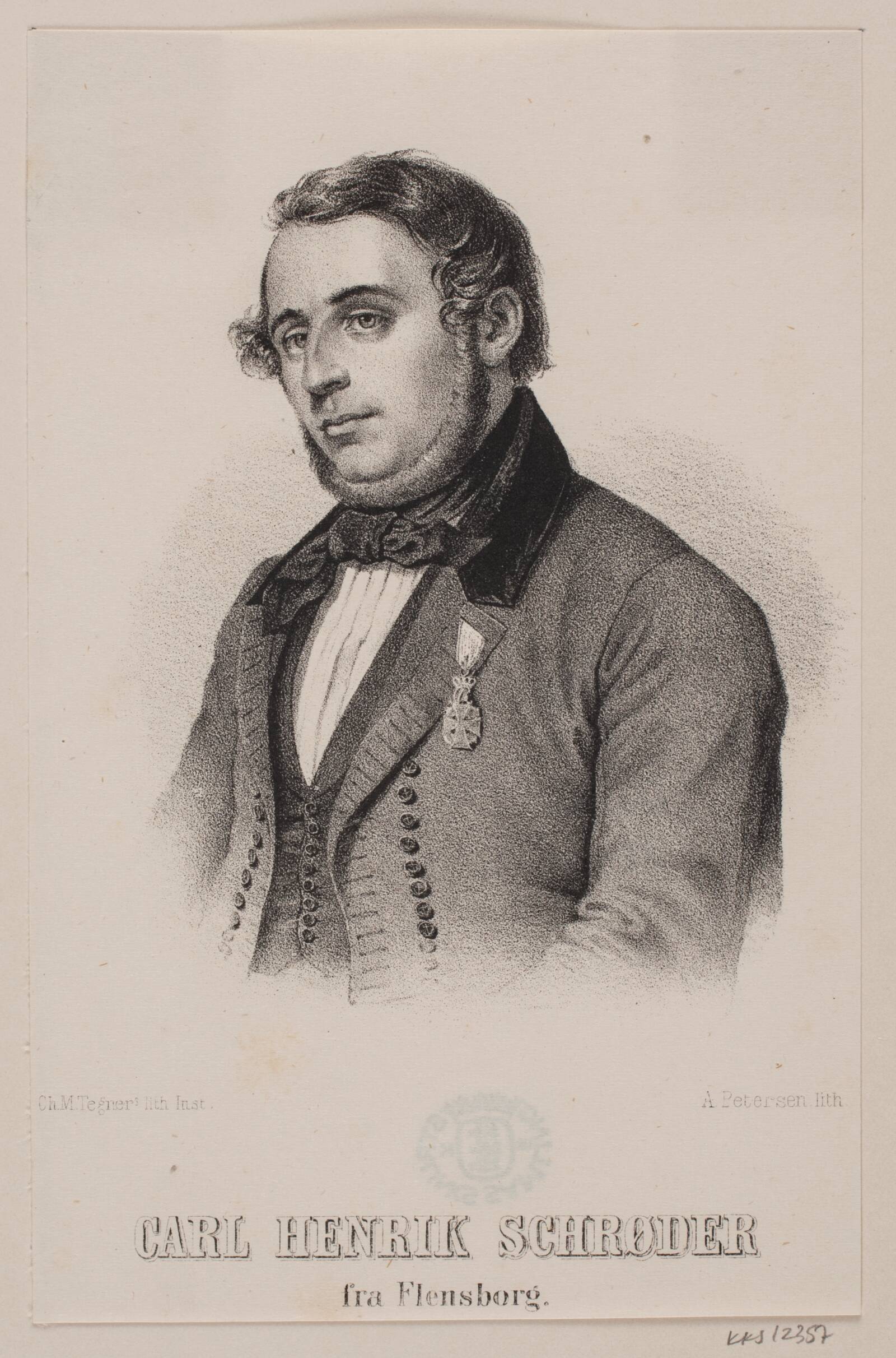 Carl Henrik Schröder, Andreas Martin Petersen, 1813-1875