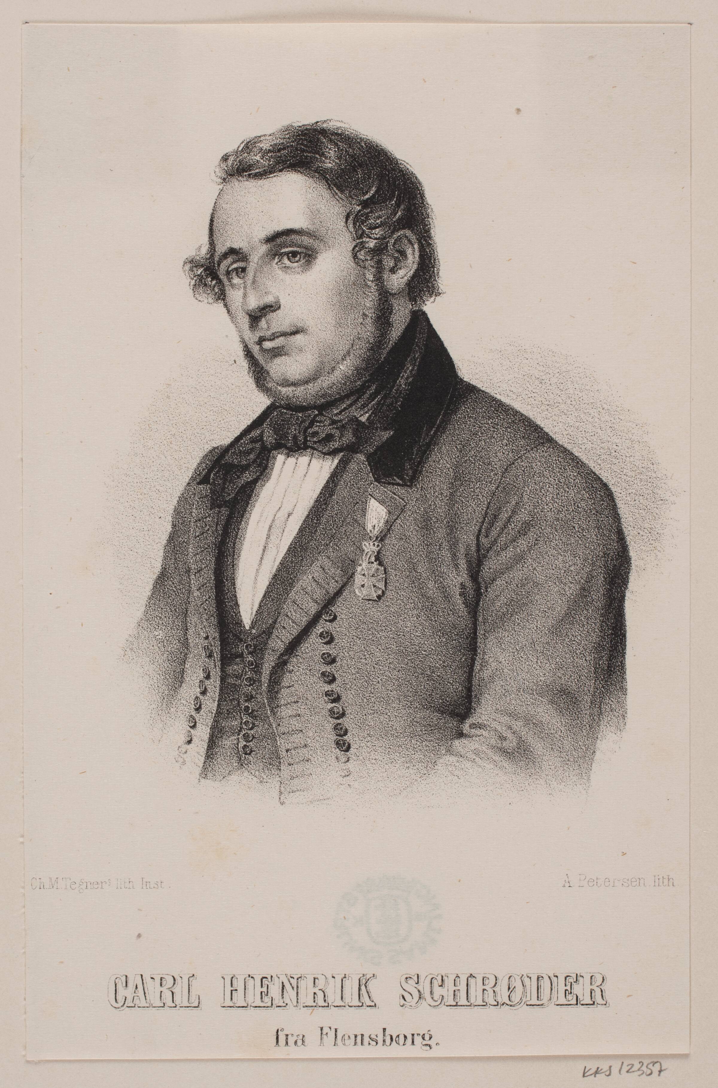 Carl Henrik Schröder, Andreas Martin Petersen, 1813-1875