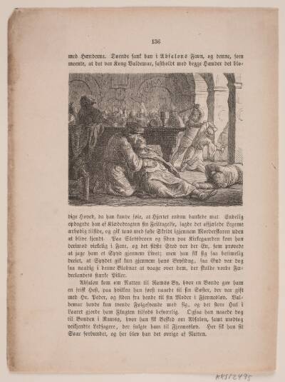 Året 1157. Illustration til "Folkekalender for Danmark 1857"