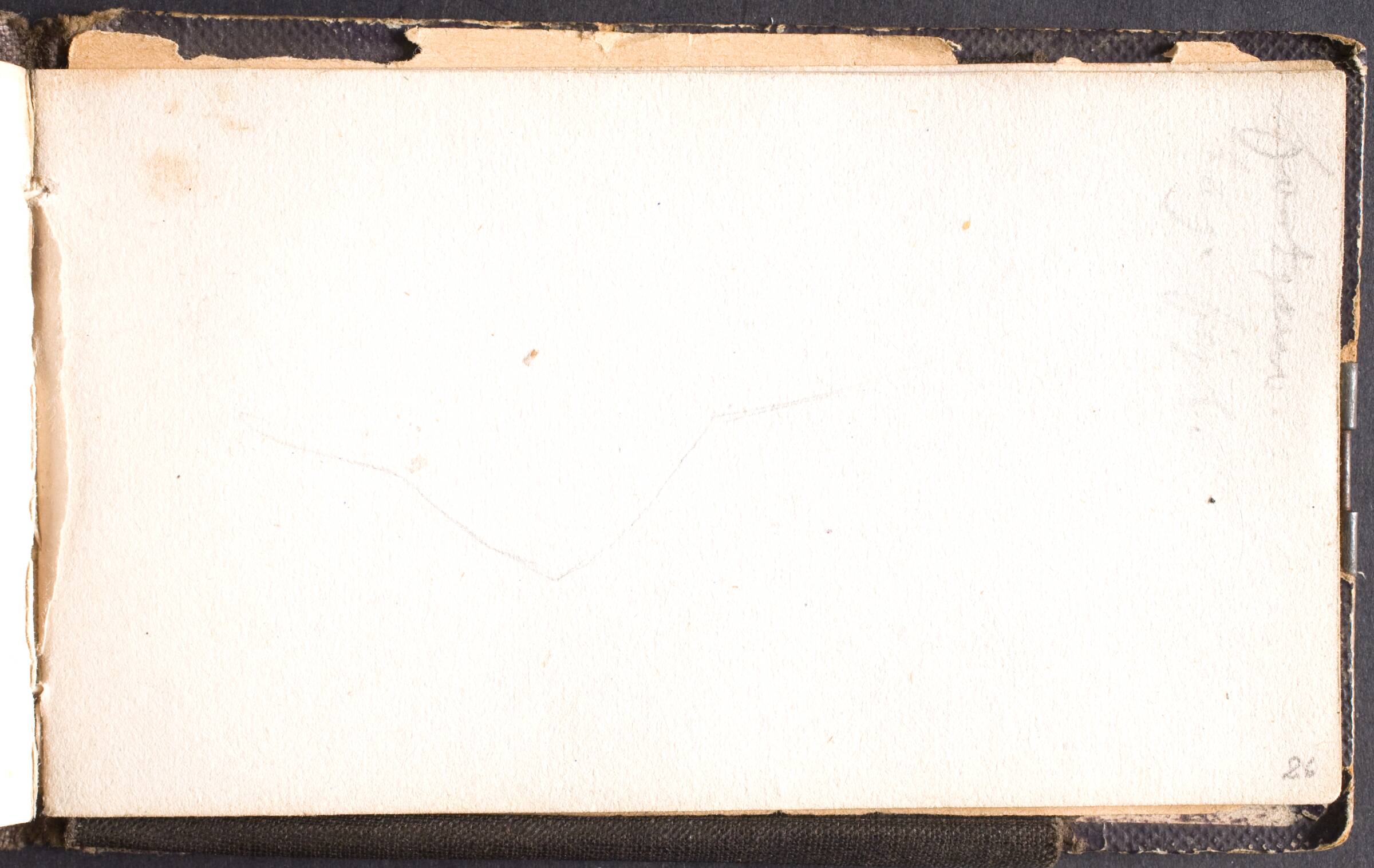 Detaljestudie af kvindeligt bryst, samt notat, L.A. Schou, 1864-1867