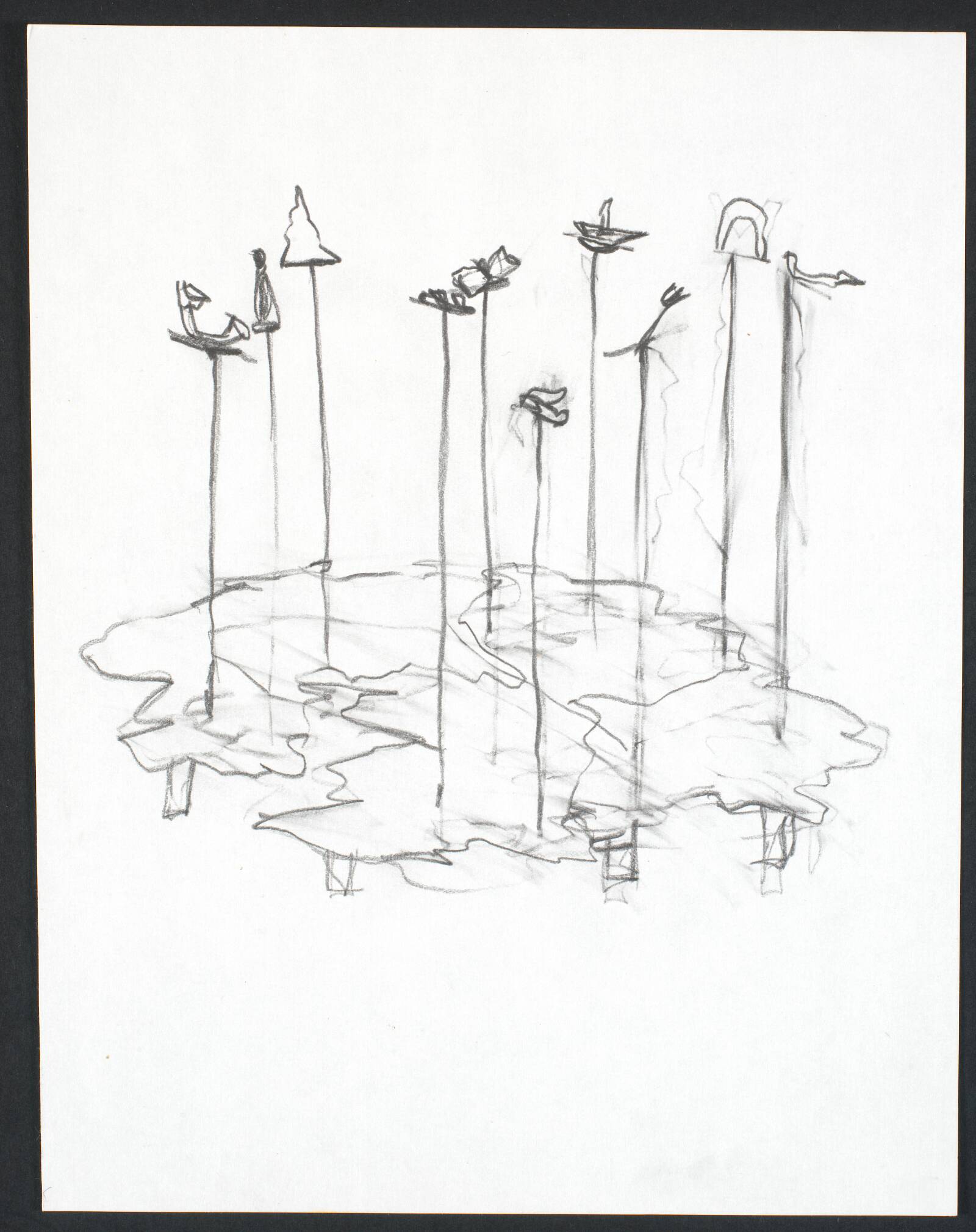 Tegning, Lone Høyer Hansen, 1984