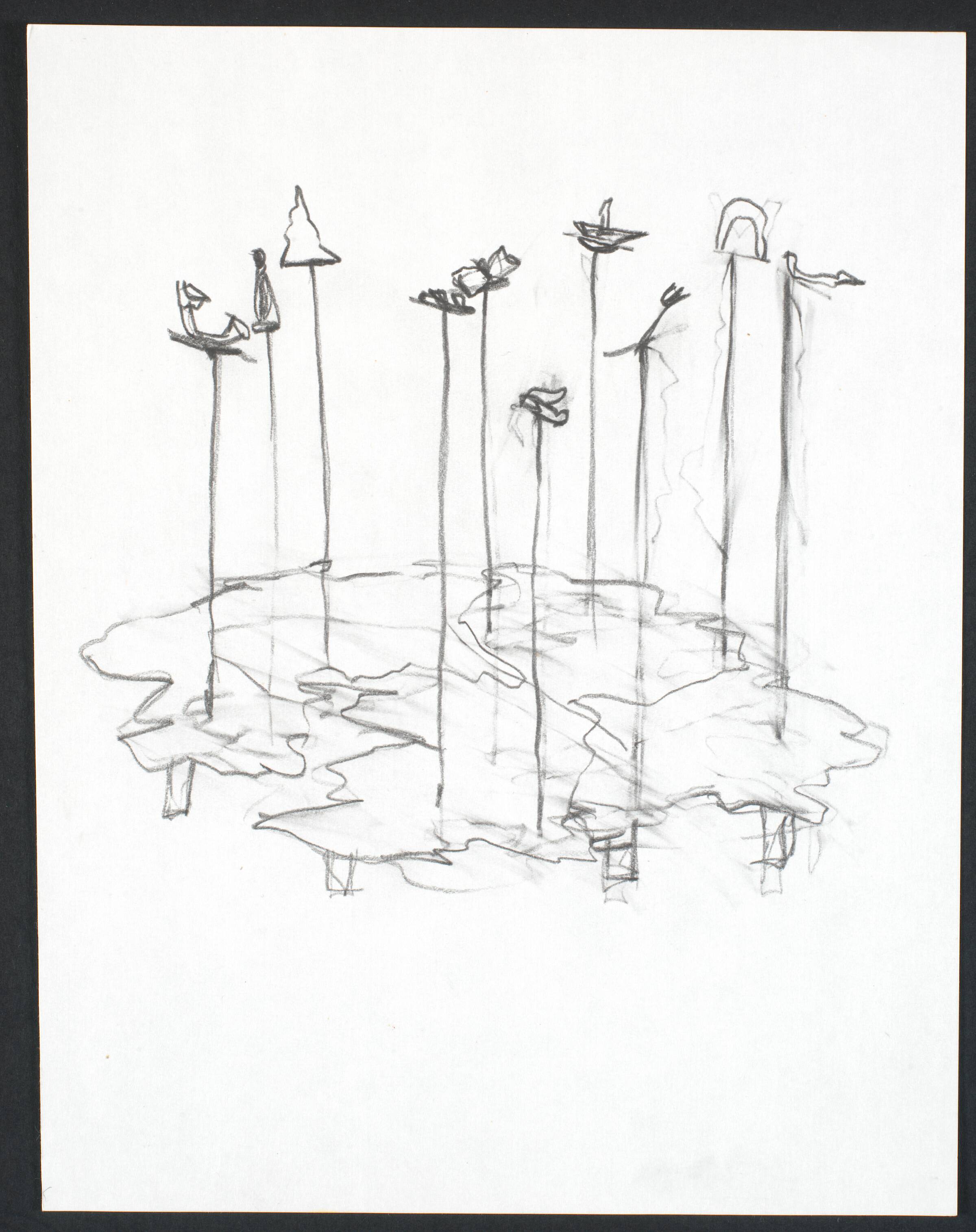 Tegning, Lone Høyer Hansen, 1984