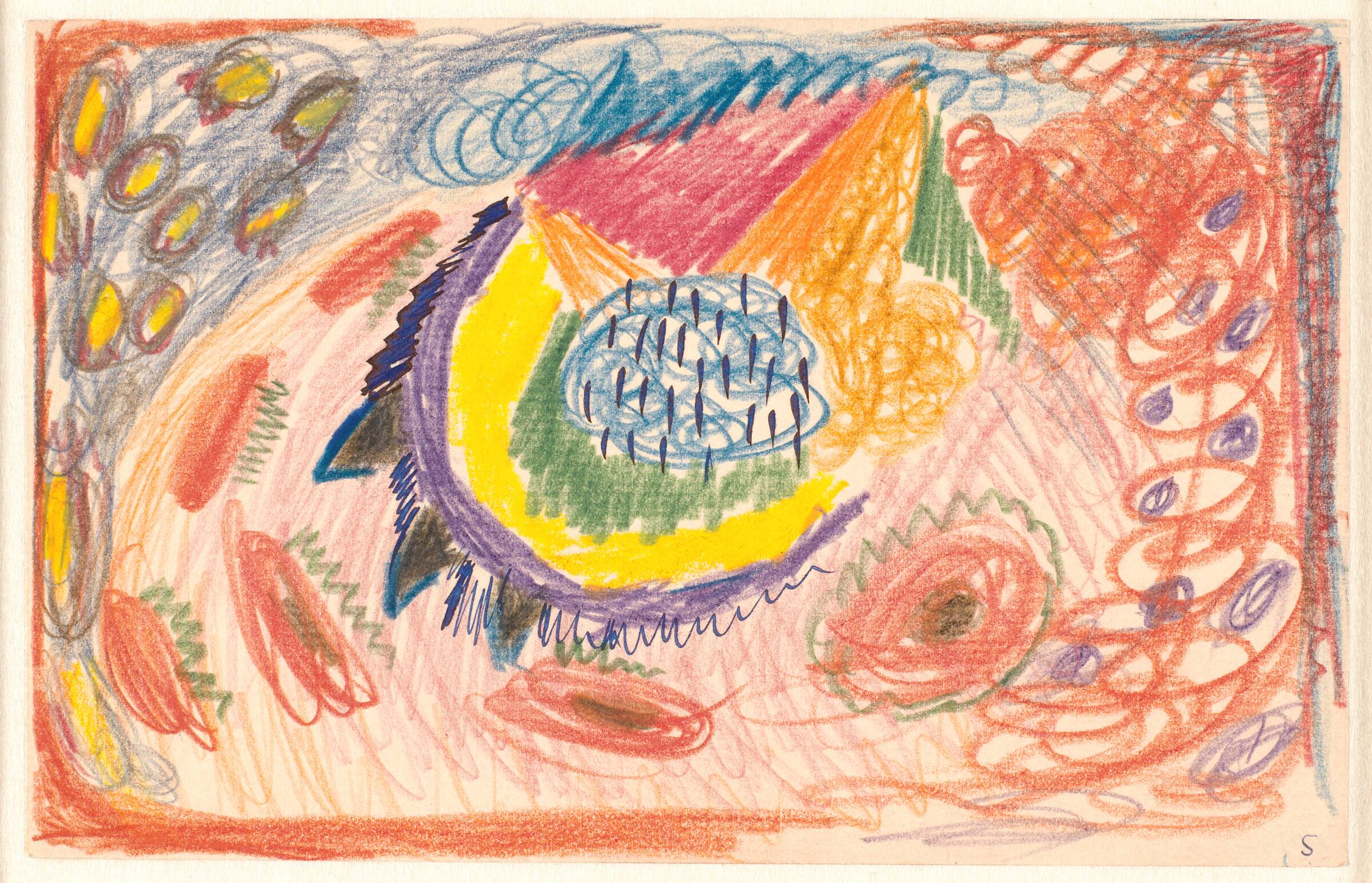 Abstrakt komposition, Sonja Ferlov Mancoba, 1930-1950