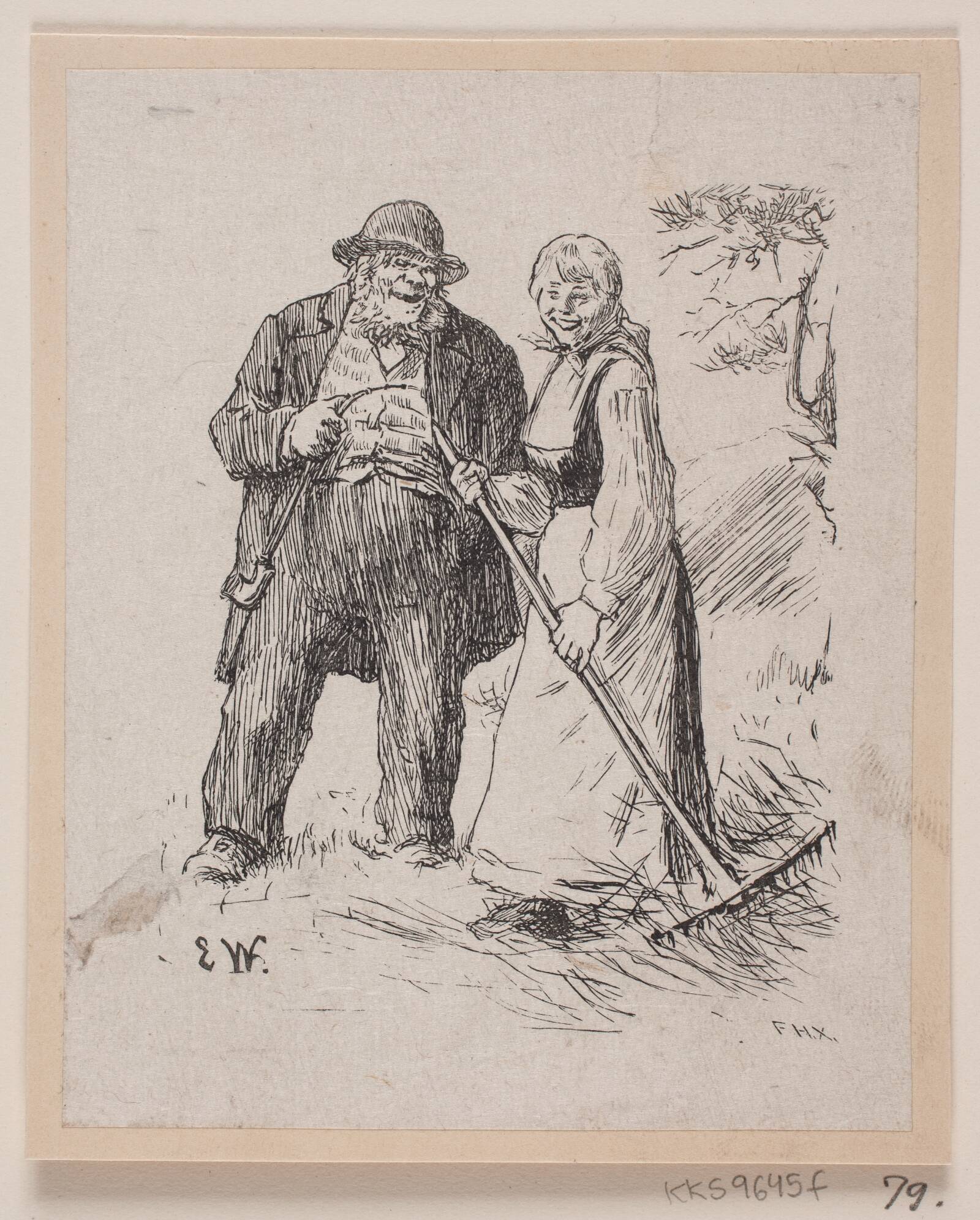 Illustration til "Herremandsbruden", Ubekendt, 1870-1882