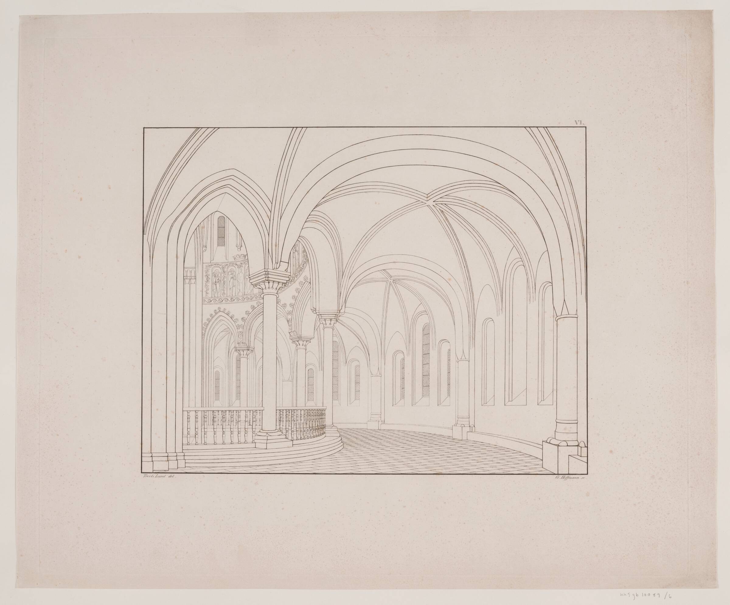 Koromgangen i Roskilde Domkirke, Georg Hoffmann, 1833