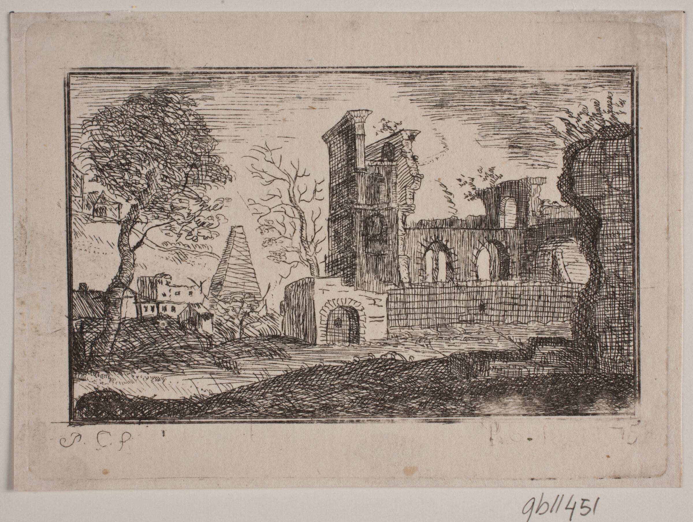 En antik ruin, Peter Cramer, 1764