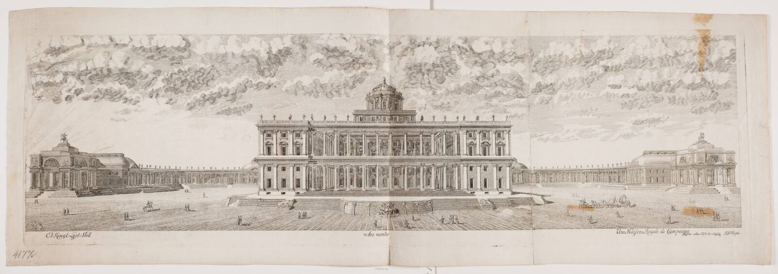 Et kongeligt Lystslot, Johan Daniel Hansen, 1763
