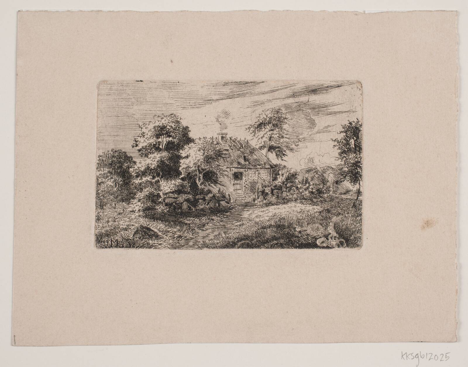 Landskab, Ludvig Messmann, 1849