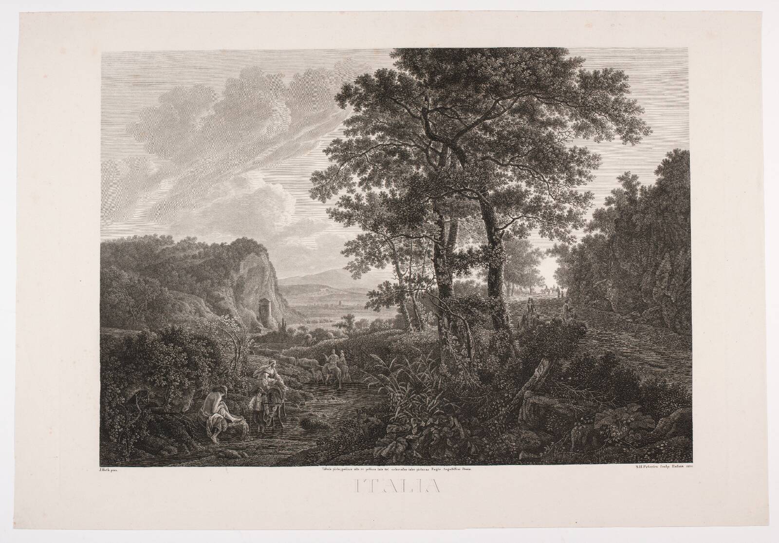 Italia, Søren Henrik Petersen, 1832
