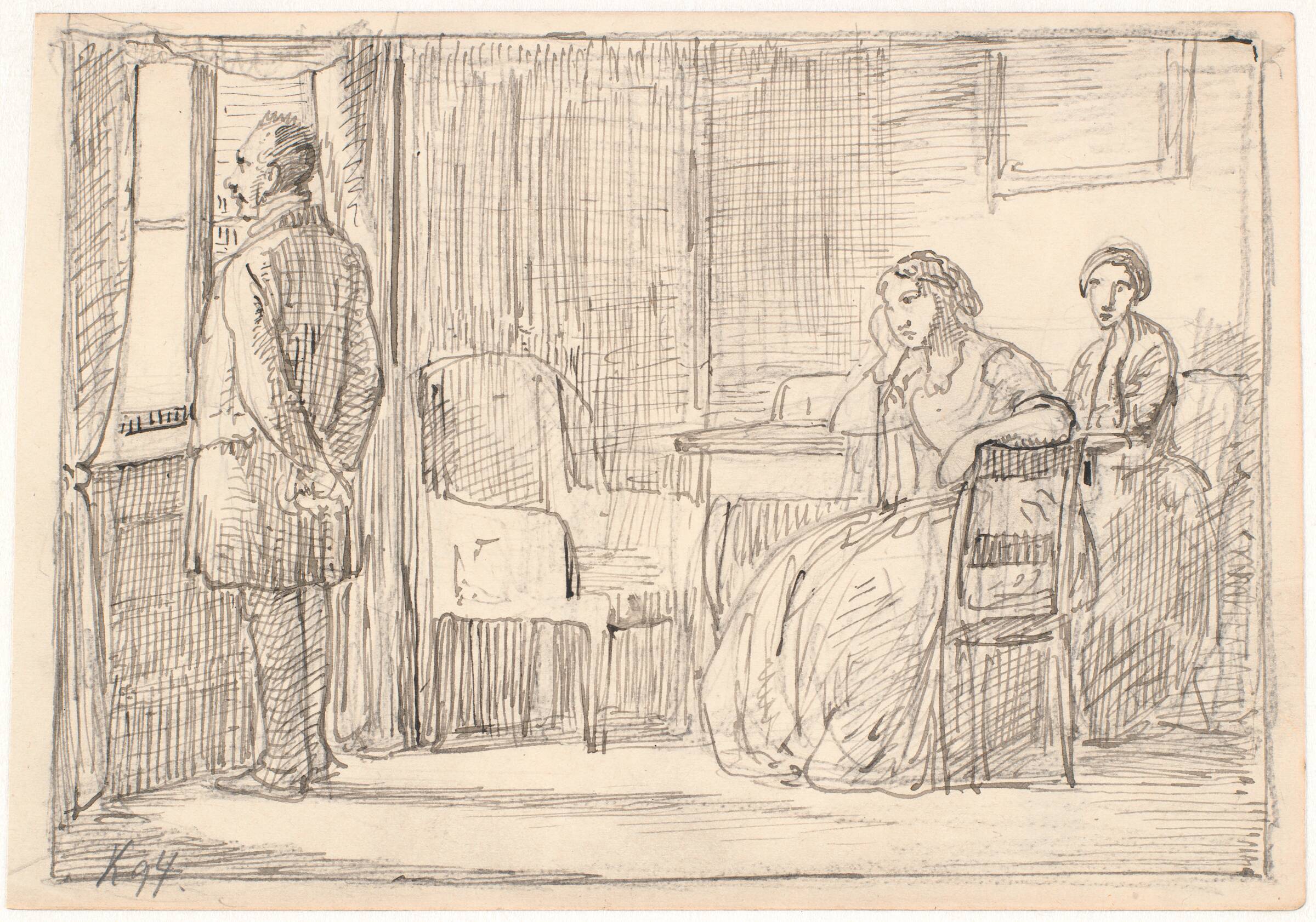 Misstemning, Wilhelm Marstrand, 1810-1873