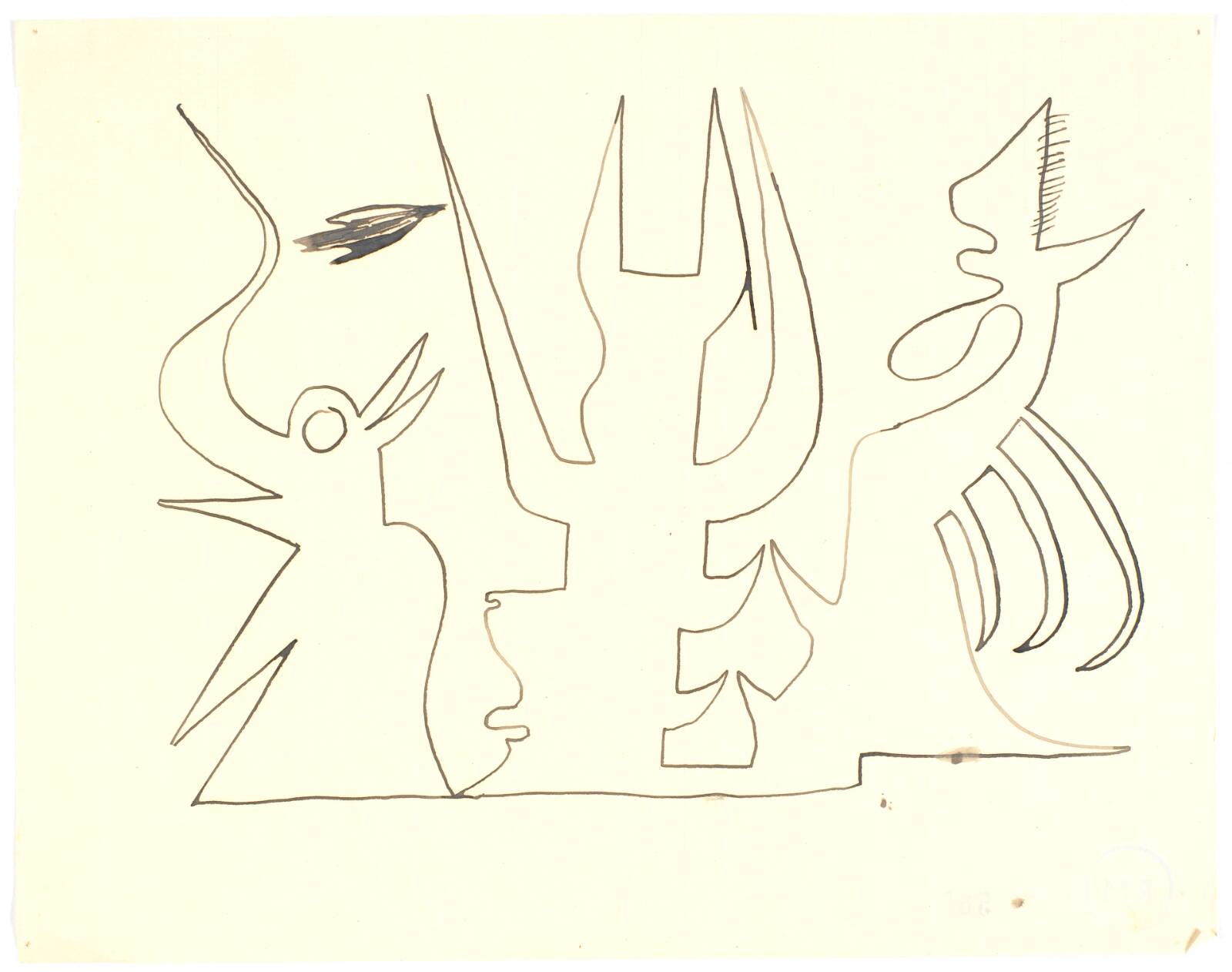 Figurgruppe, Richard Mortensen, 1933-1935