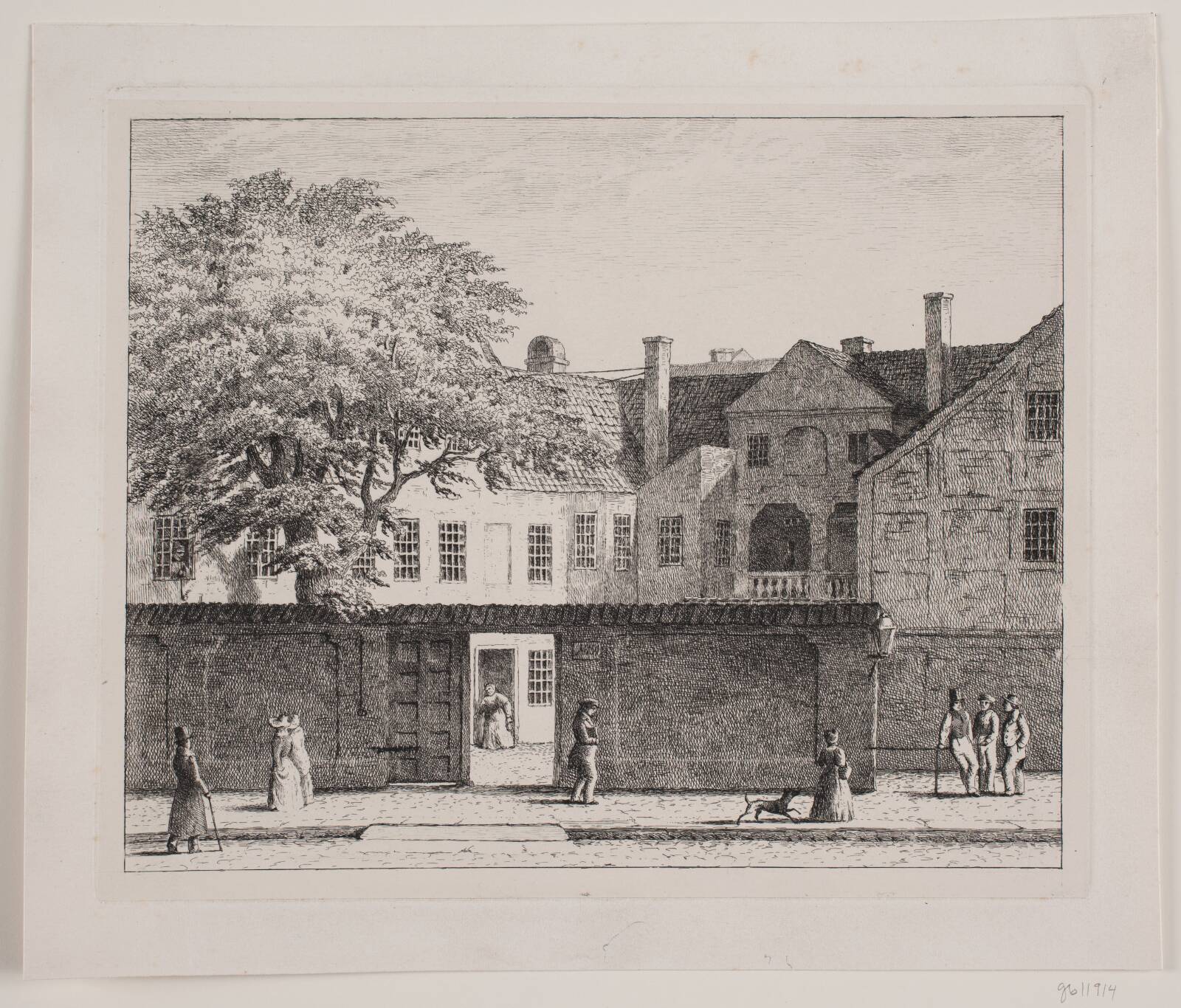Collins gård i Bredgade, Carl Frederik Bartsch, 1833-1895