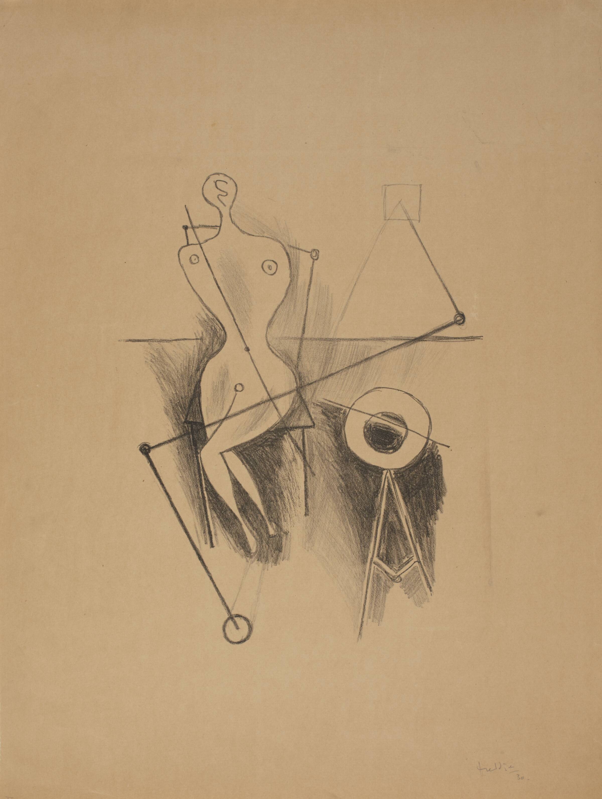 "Model i interiør", Wilhelm Freddie, 1930