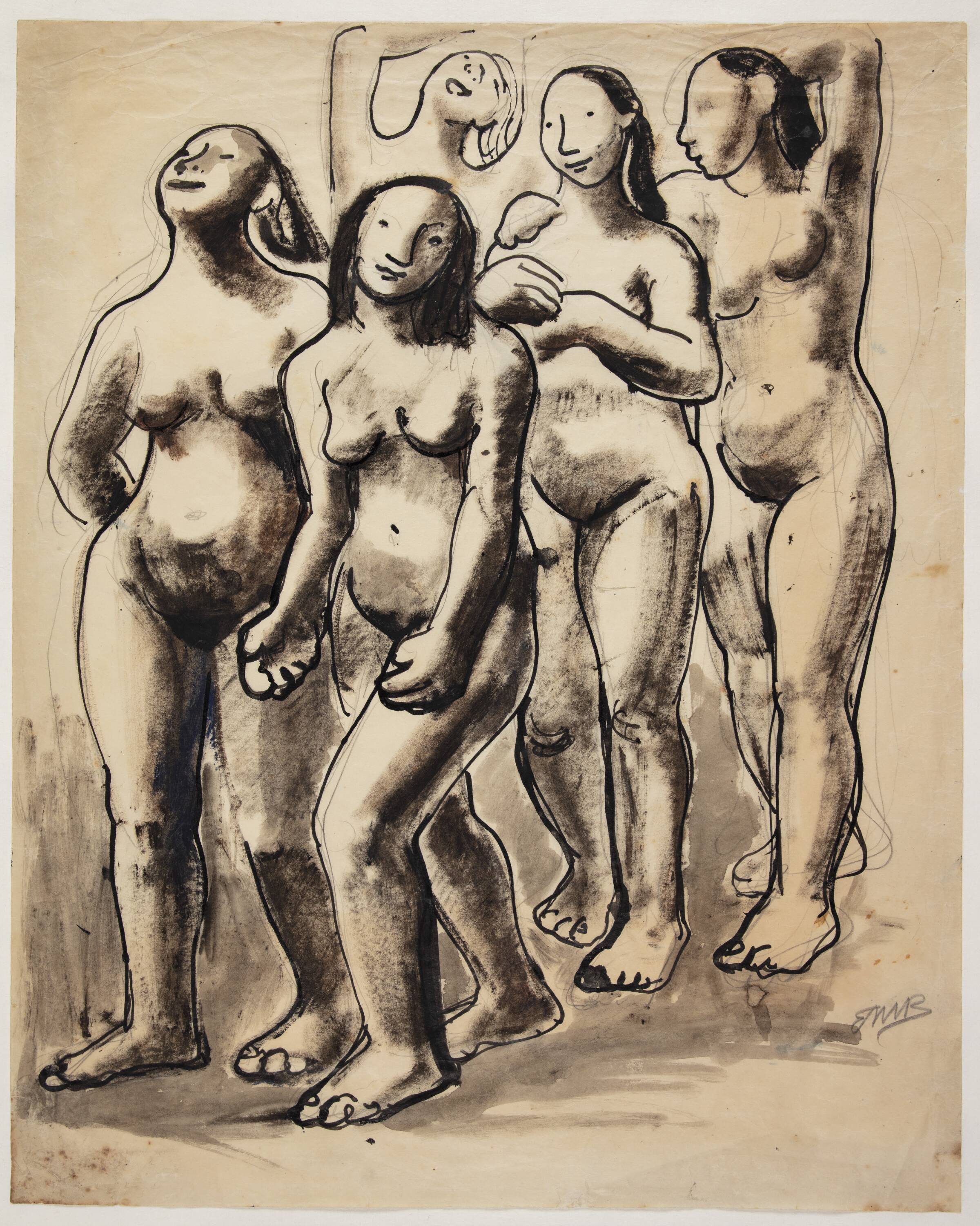 Gruppe af kvinder, Elisa Maria Boglino, 1927