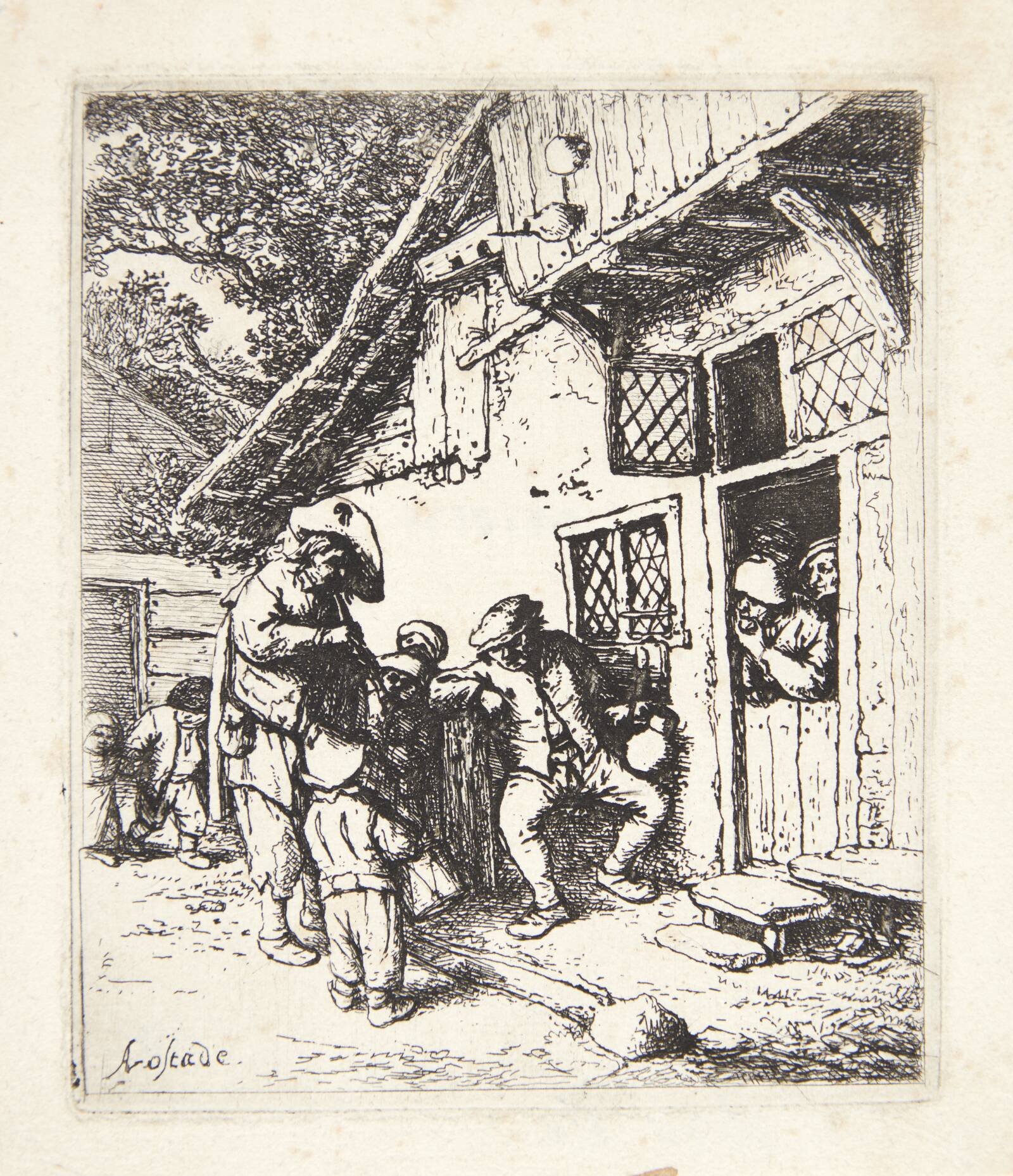 Omvandrende musikere, Adriaen van Ostade, 1642