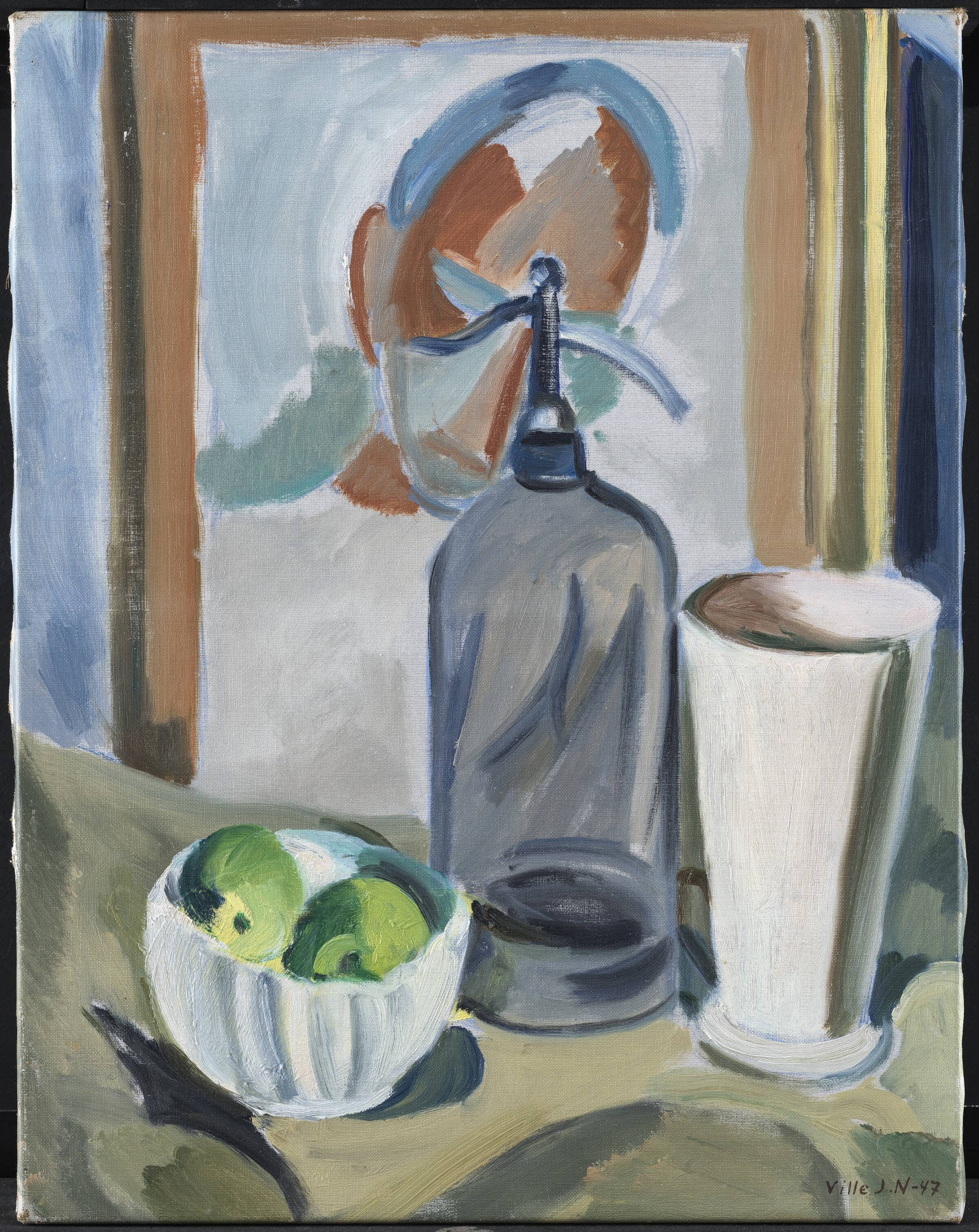 Nature morte med sifon, Nielsen, Ville Jais, 1947