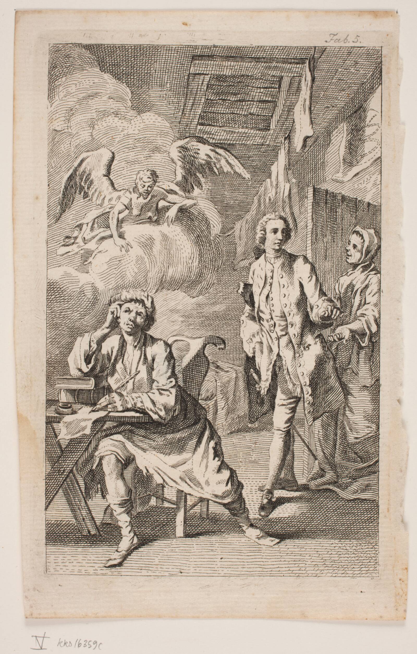 Poeten og hans Velyndere, Alexia de Lode, 1760