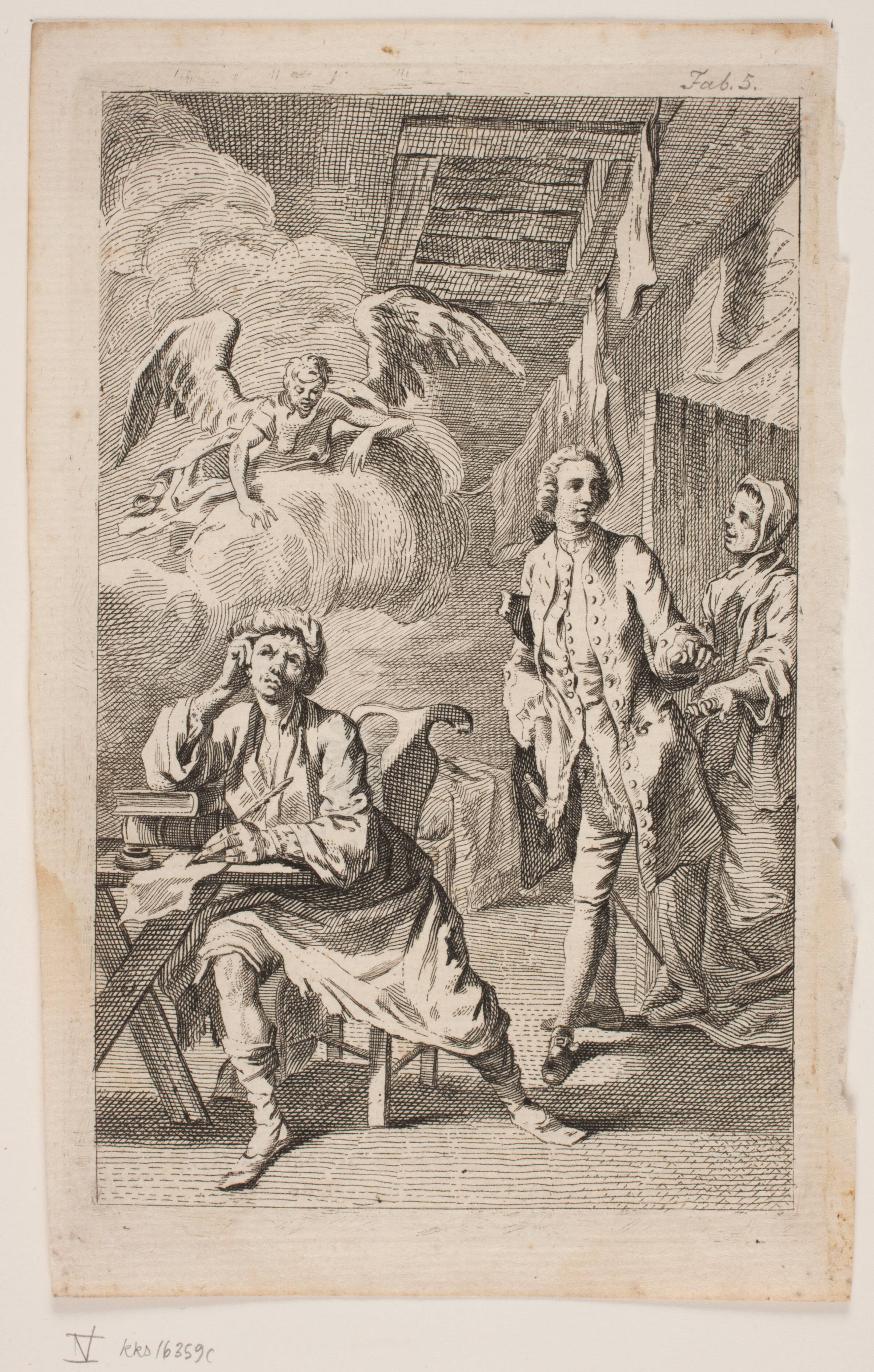 Poeten og hans Velyndere, Alexia de Lode, 1760
