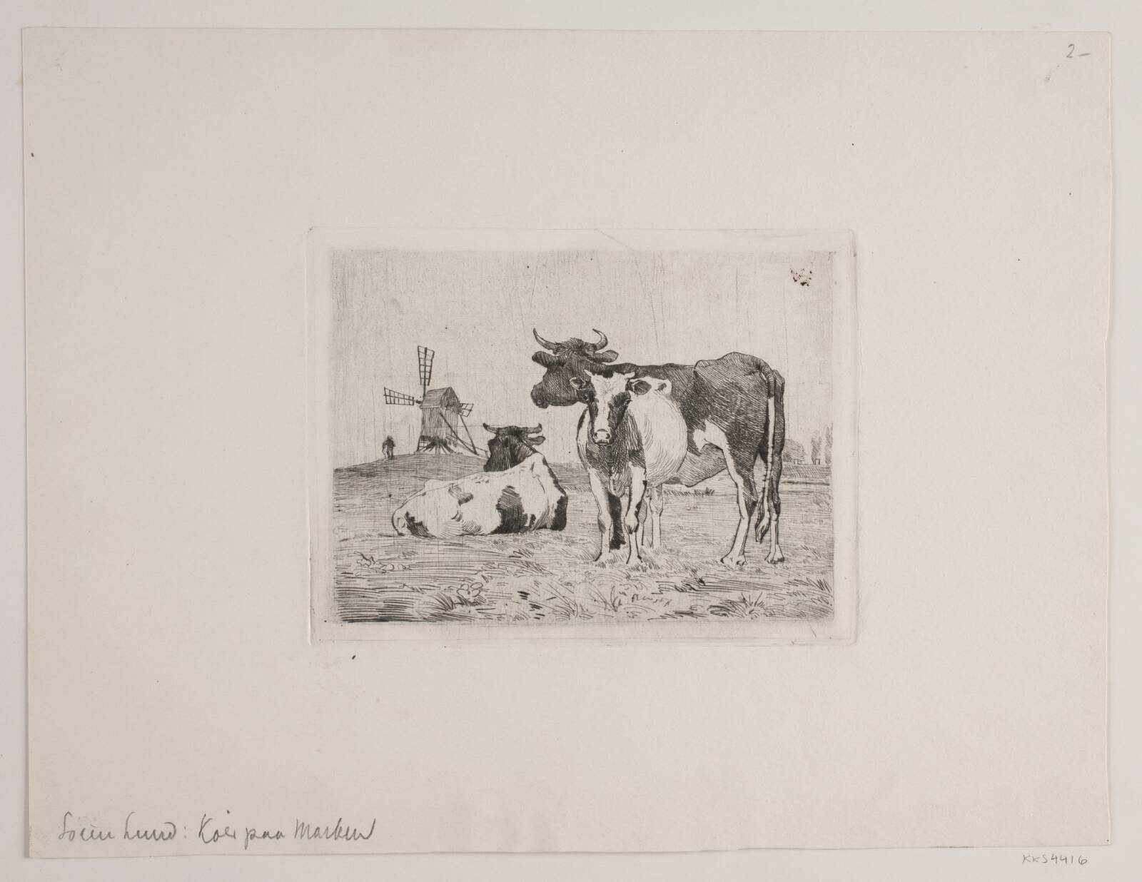 Køer på marken, Søren Lund, 1852-1933