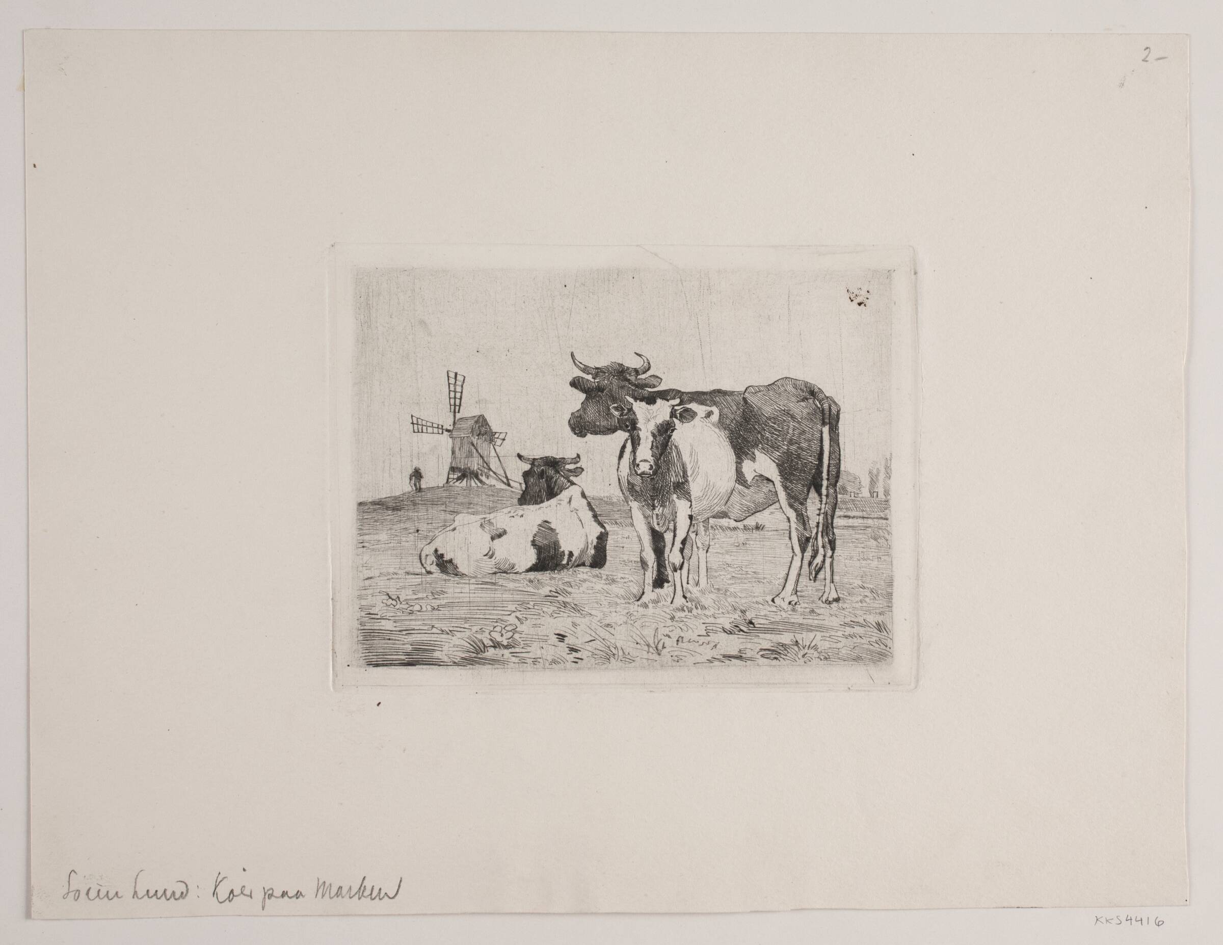 Køer på marken, Søren Lund, 1852-1933