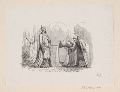 Illustration til "Nattergalen" i H.C. Andersen, "Eventyr og Historier", Bind 1
