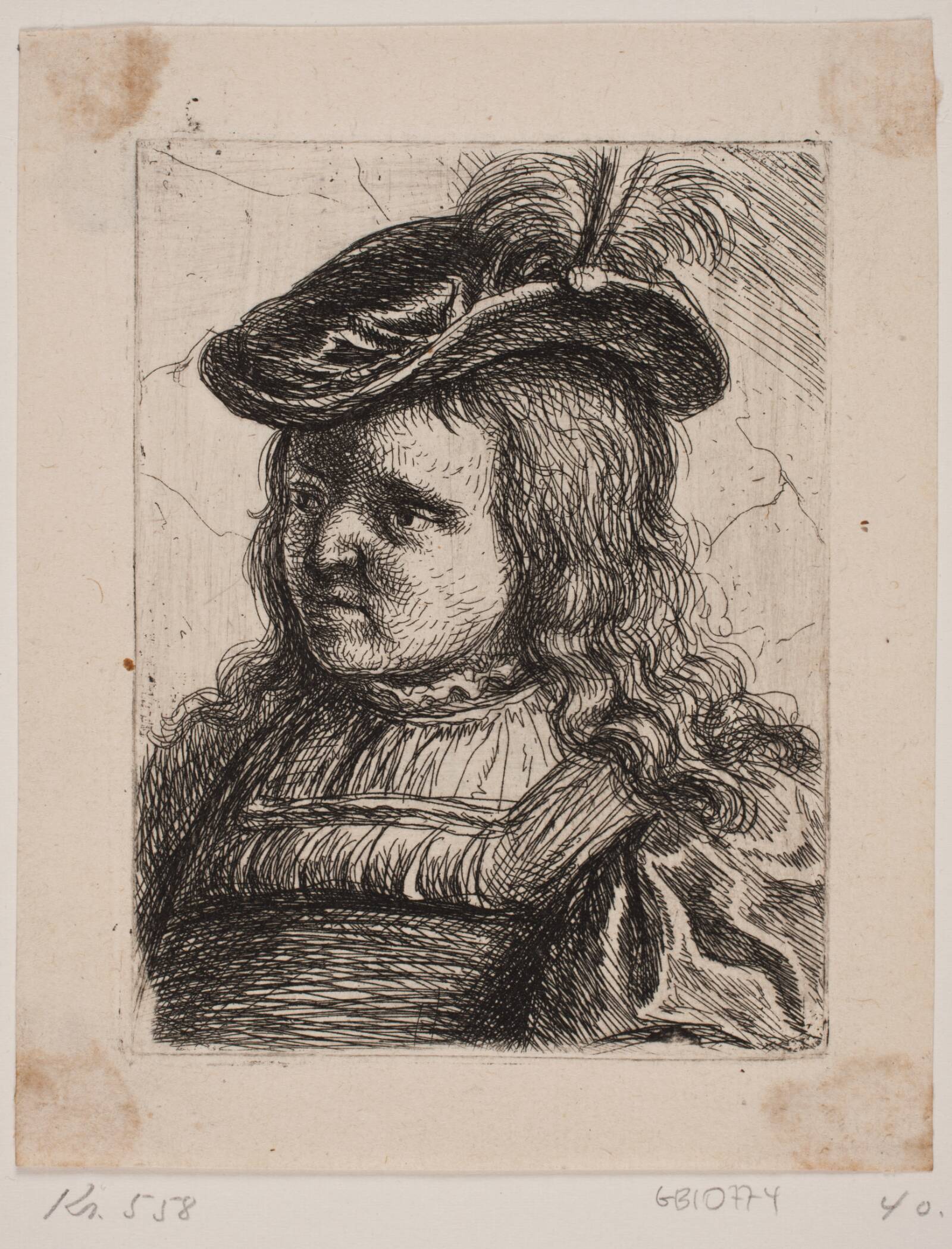 Brystbillede af en Dreng., W.A. Müller, 1733-1816