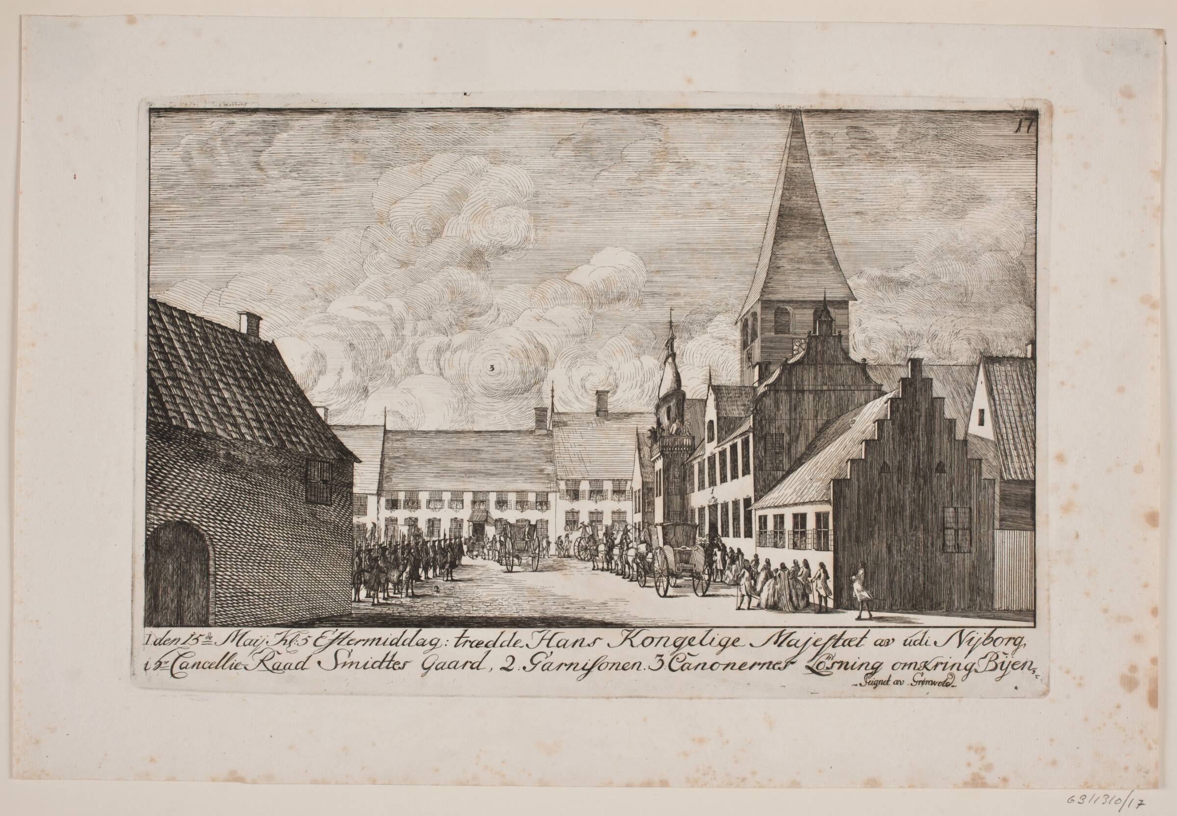 Frederik V i Nyborg, Poul Isac Grønvold, 1749
