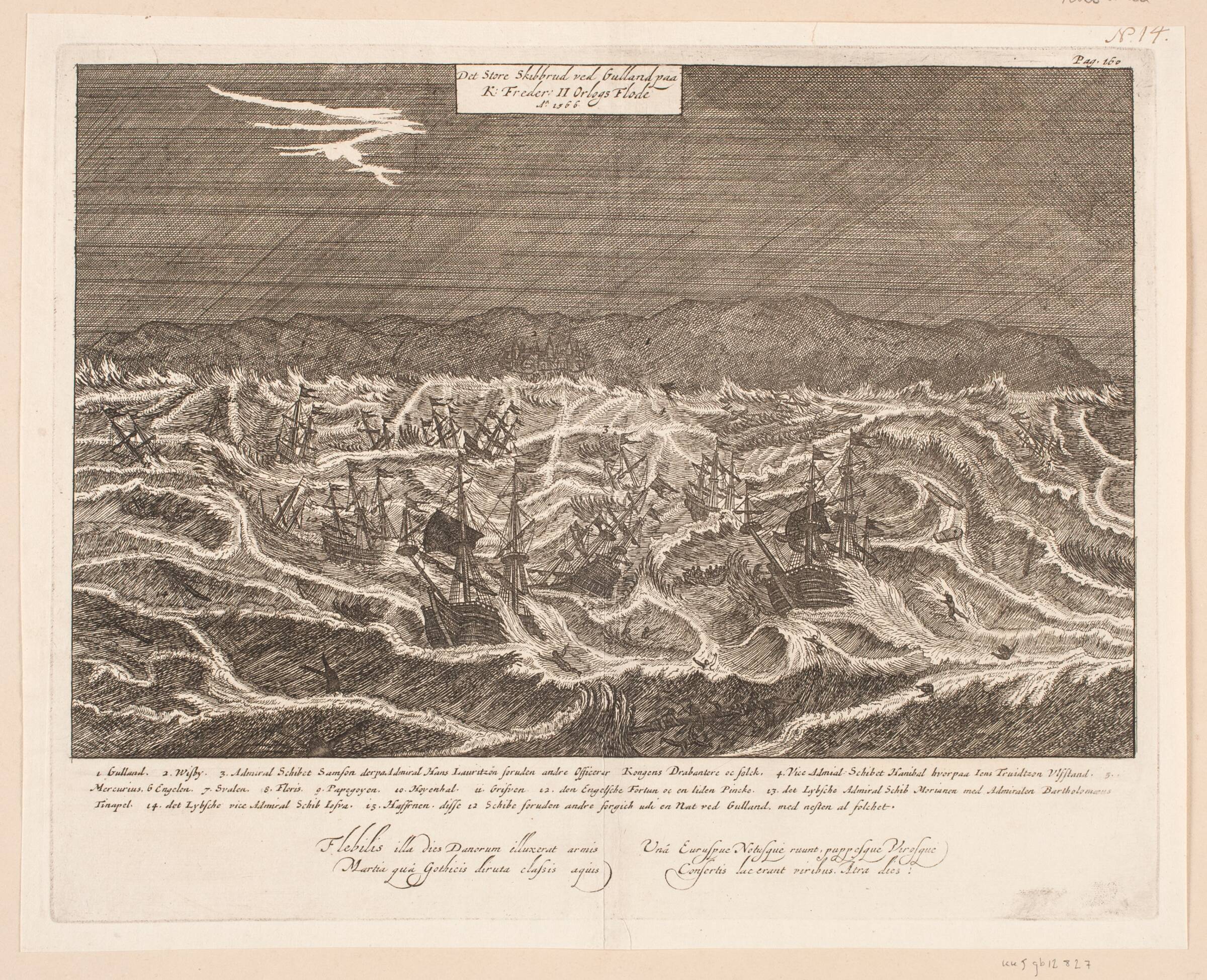 Skibbruddet ved Gulland, 1566, Johann Husman, 1678-1682
