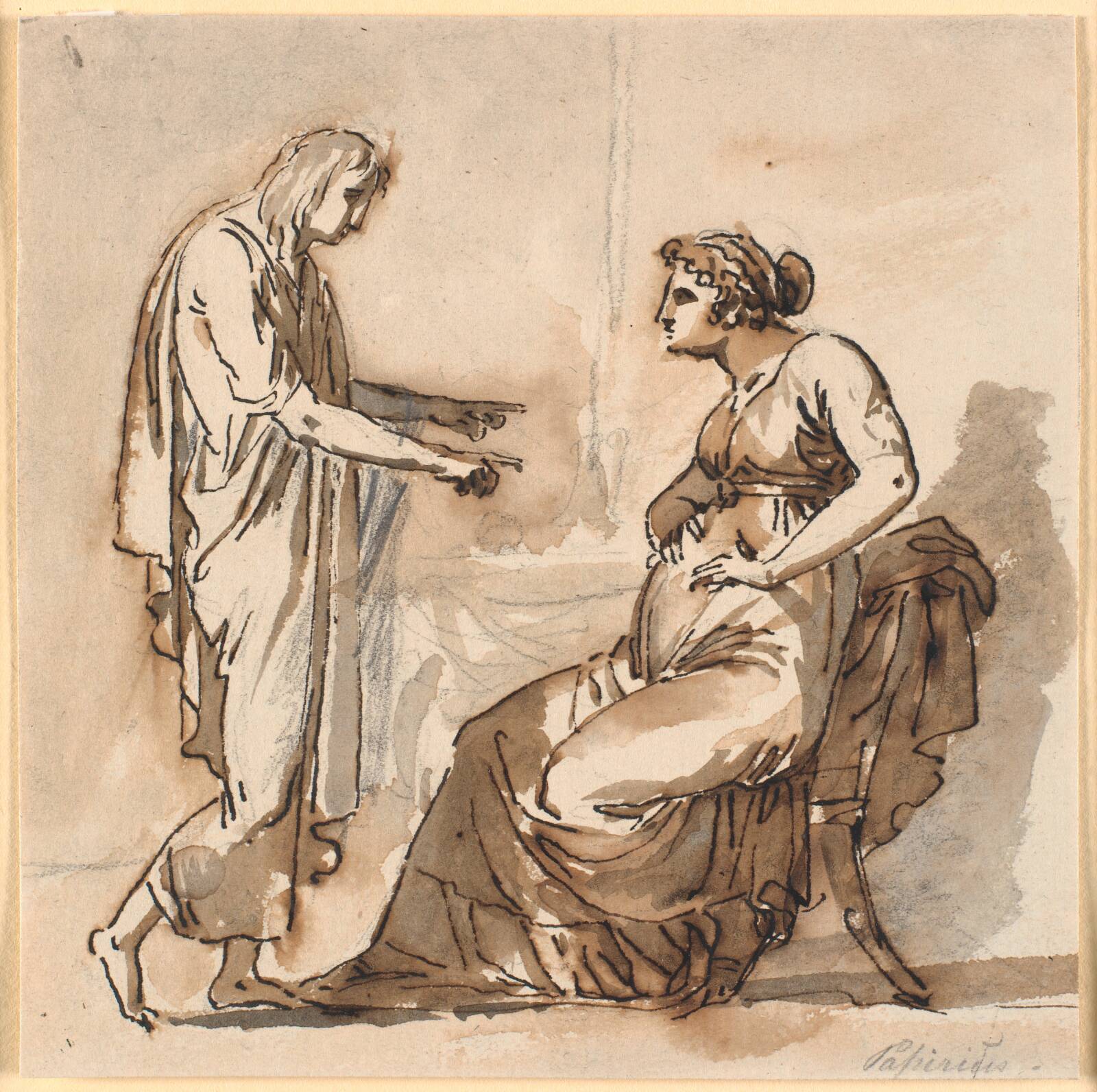 Papirius og hans moder, Nicolai Abildgaard, 1743-1809