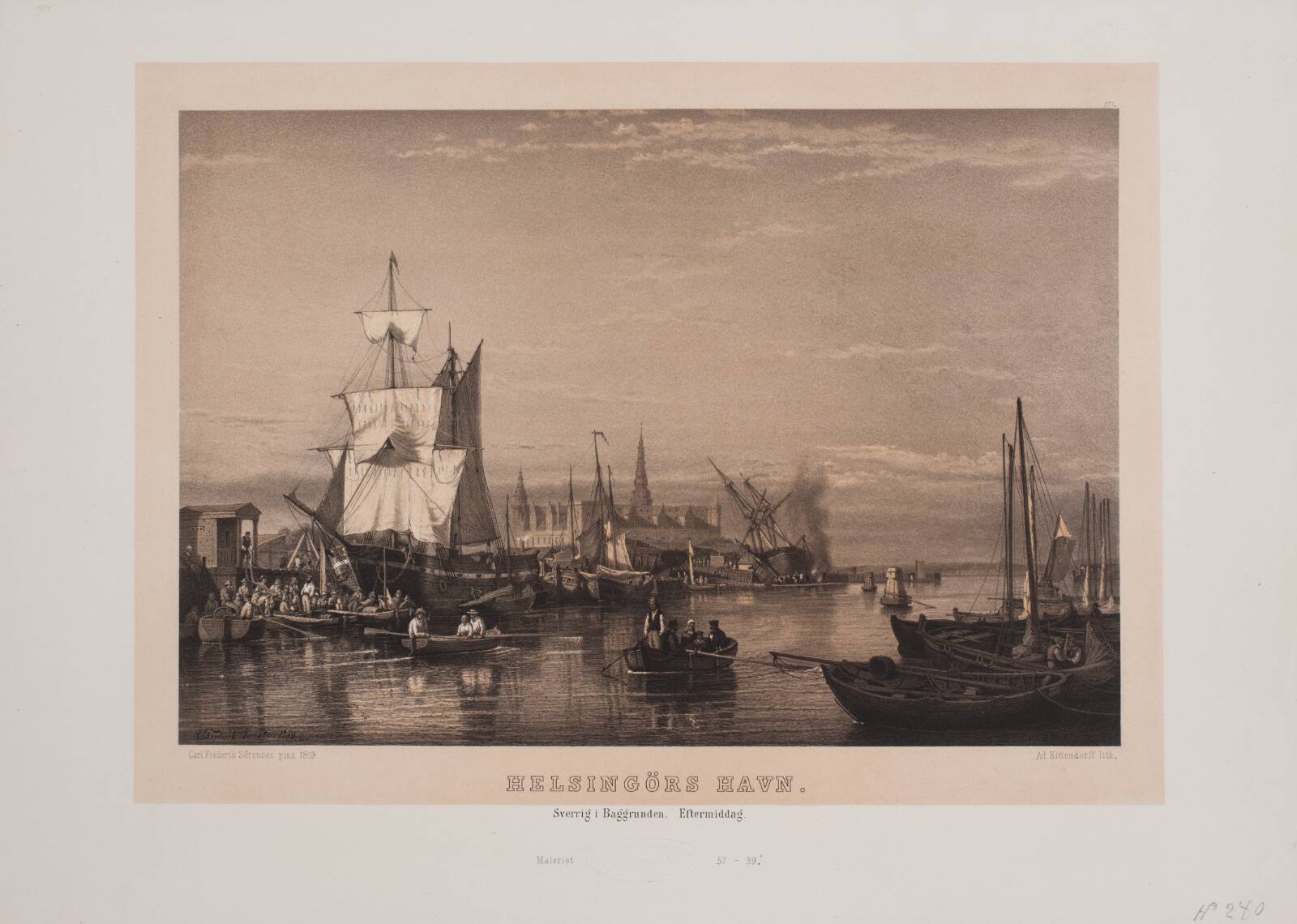 Helsingørs havn, Adolph Kittendorff, 1880-1889