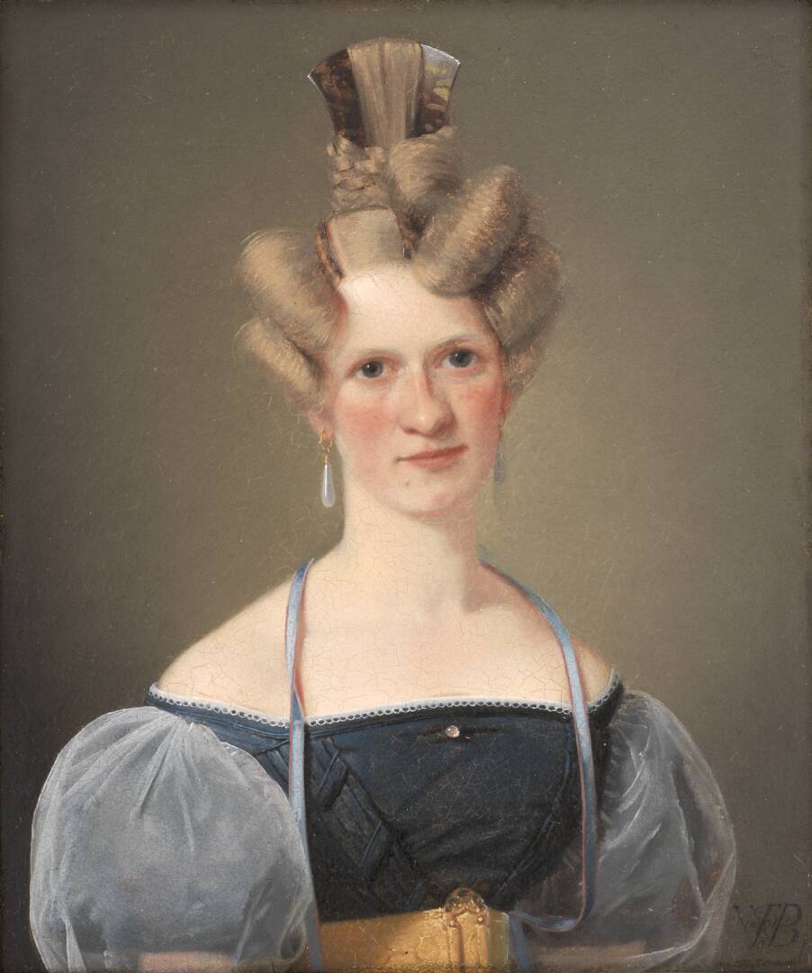 Marie Raffenberg, the Artist's Betrothed, by Wilhelm Bendz, 1831