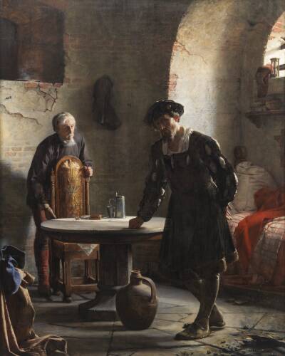 Christian II i fængslet på Sønderborg Slot