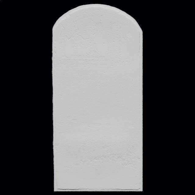 Ethiopian stele with King Taharqa?, kneeling 3D model