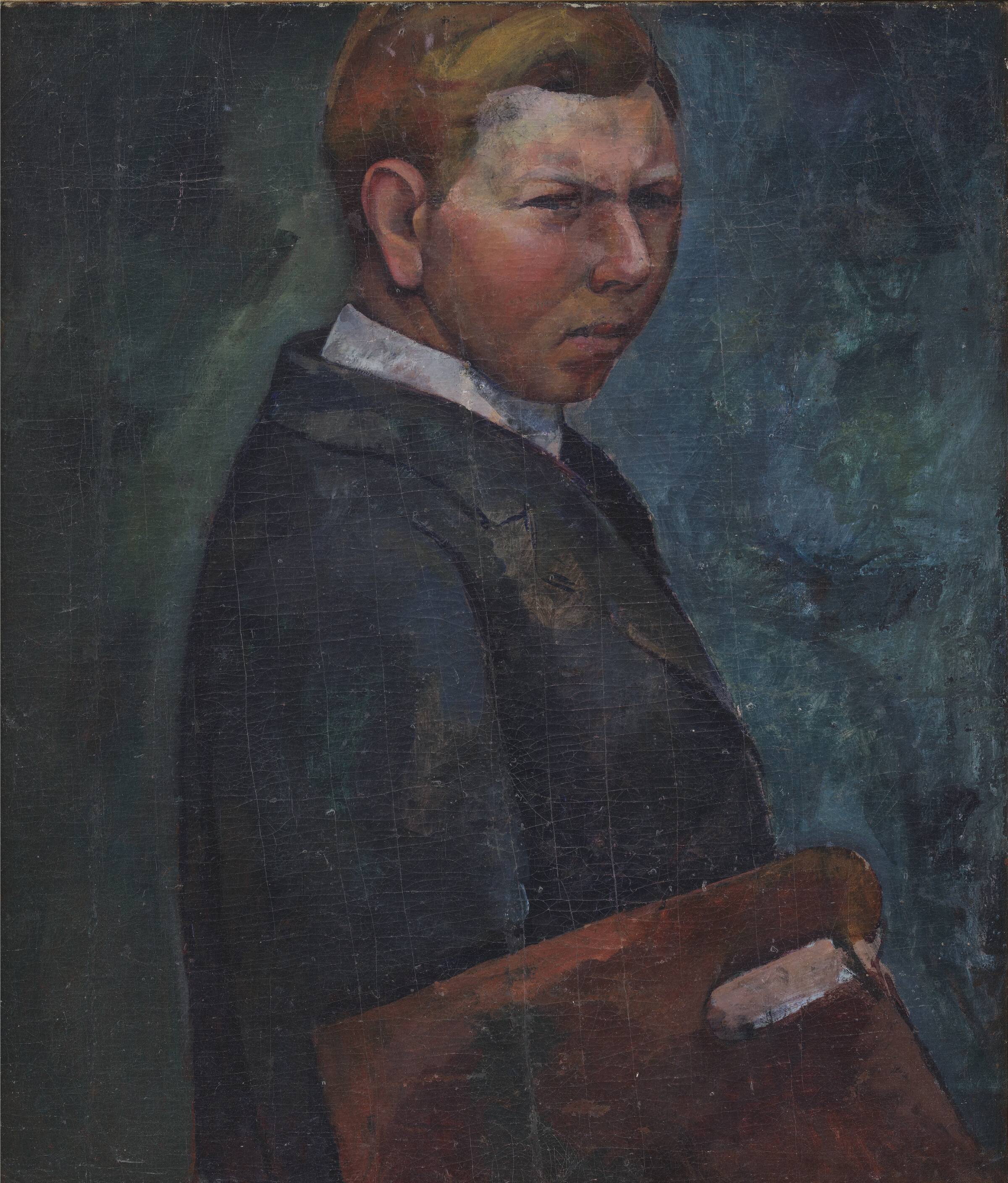 Selvportræt, Jón Stefánsson, 1902-1906