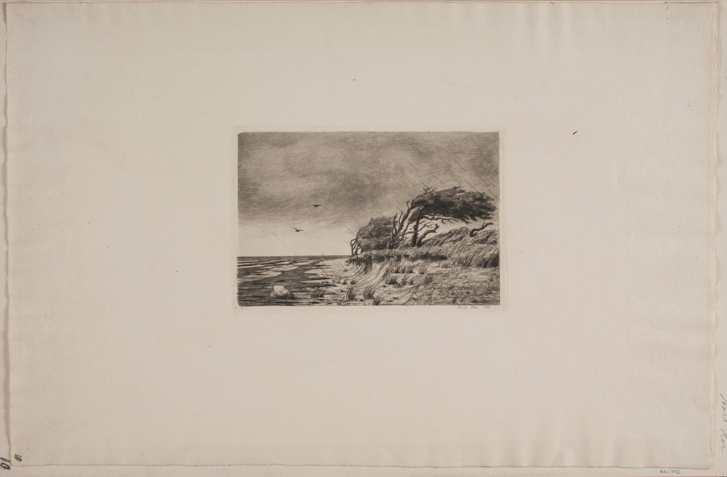 Optrækkende uvejr, Axel Hou, 1890