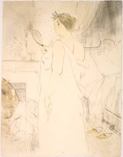 Femme á Glace, la Glace á Main